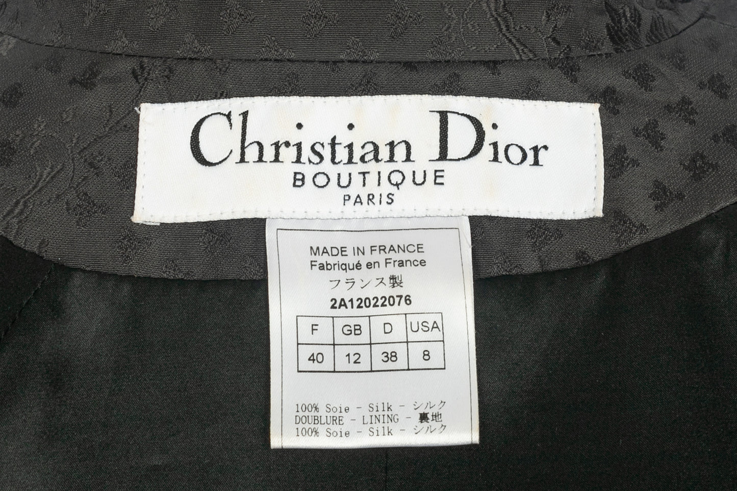 Veste Christian Dior 2002