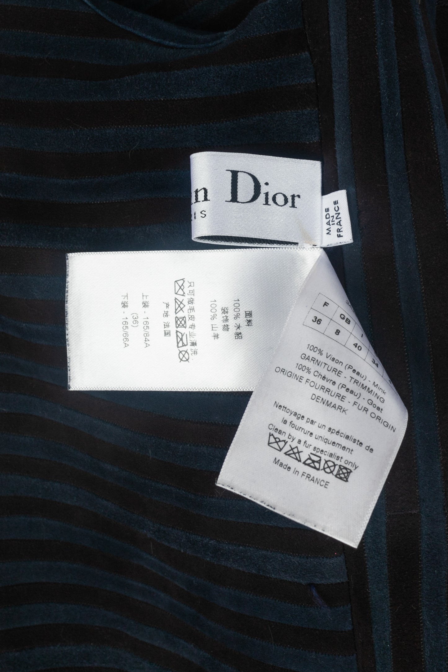 Veste en vison Dior
