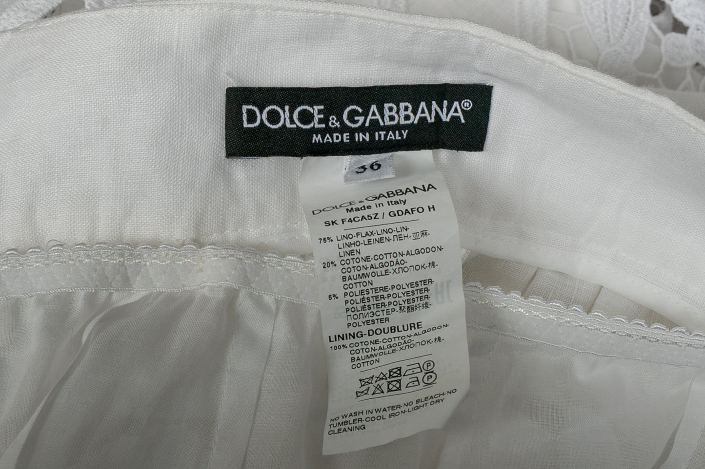 Jupe brodée Dolce&Gabbana