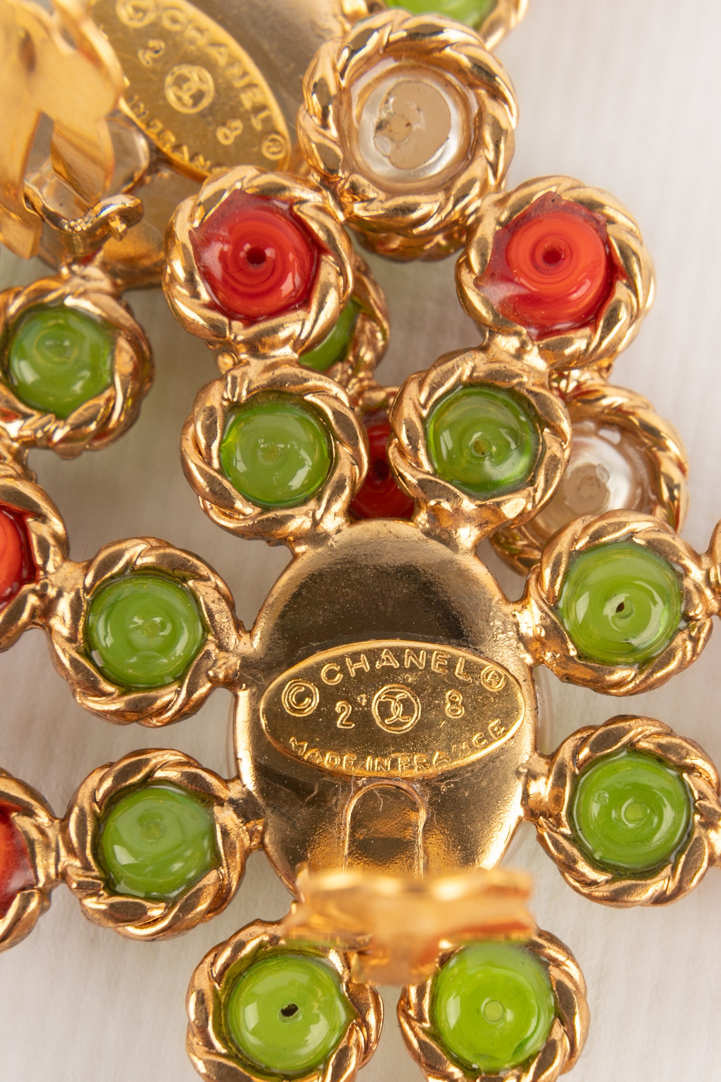 Boucles d'oreilles croix Chanel