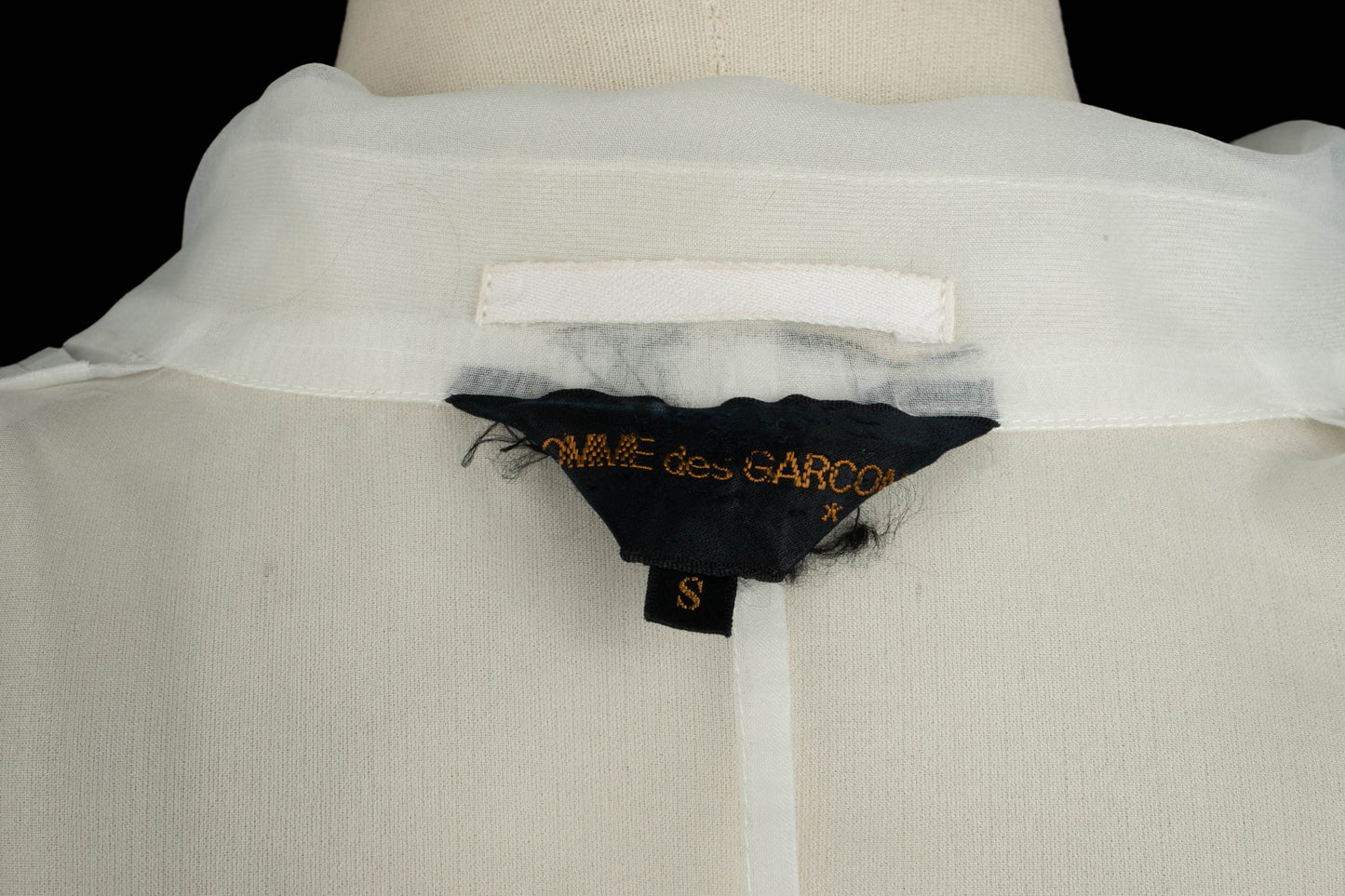 Chemise en organza "Comme des garçons"