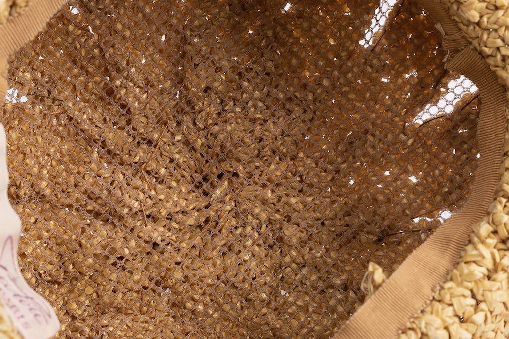 Beret en raphia Jean Patou