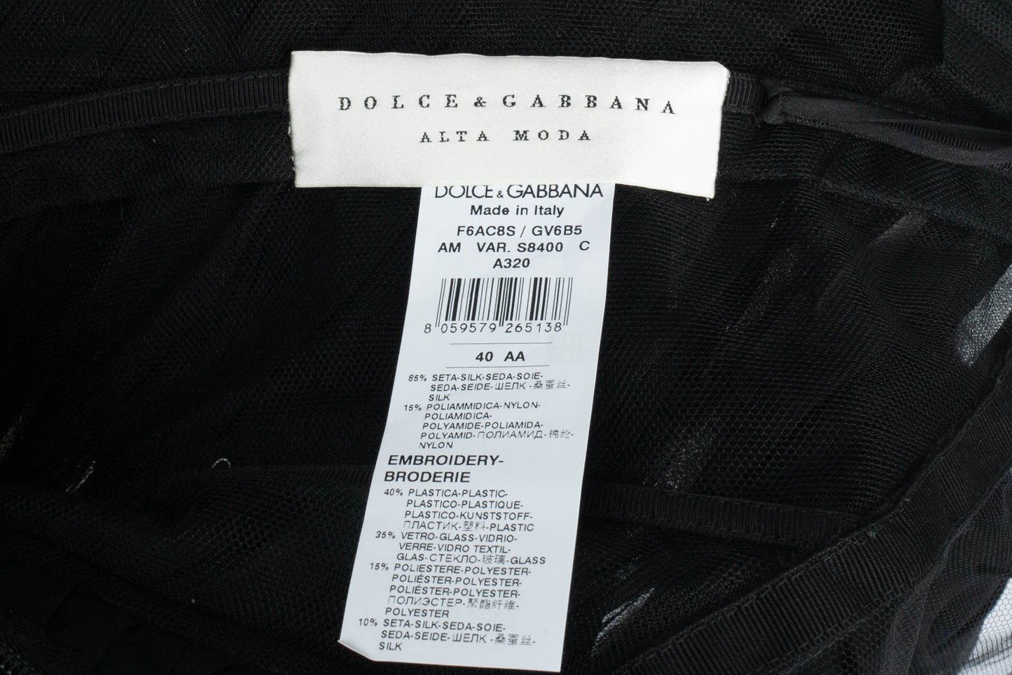 Robe Dolce&Gabbana Alta Moda 2022