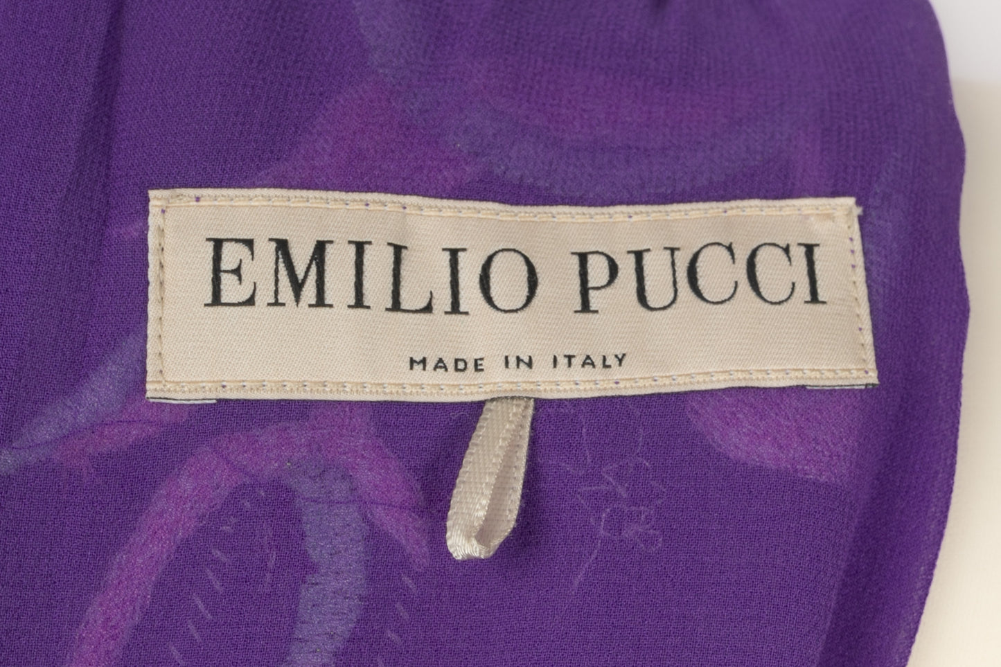Longue robe en soie Emilio Pucci