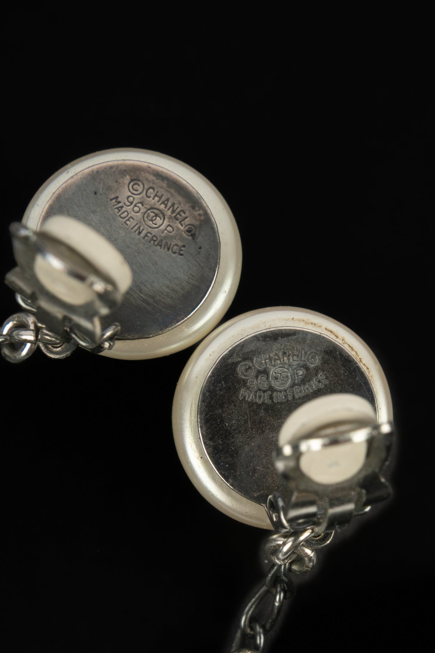 Boucles d'oreilles cc Chanel 1996