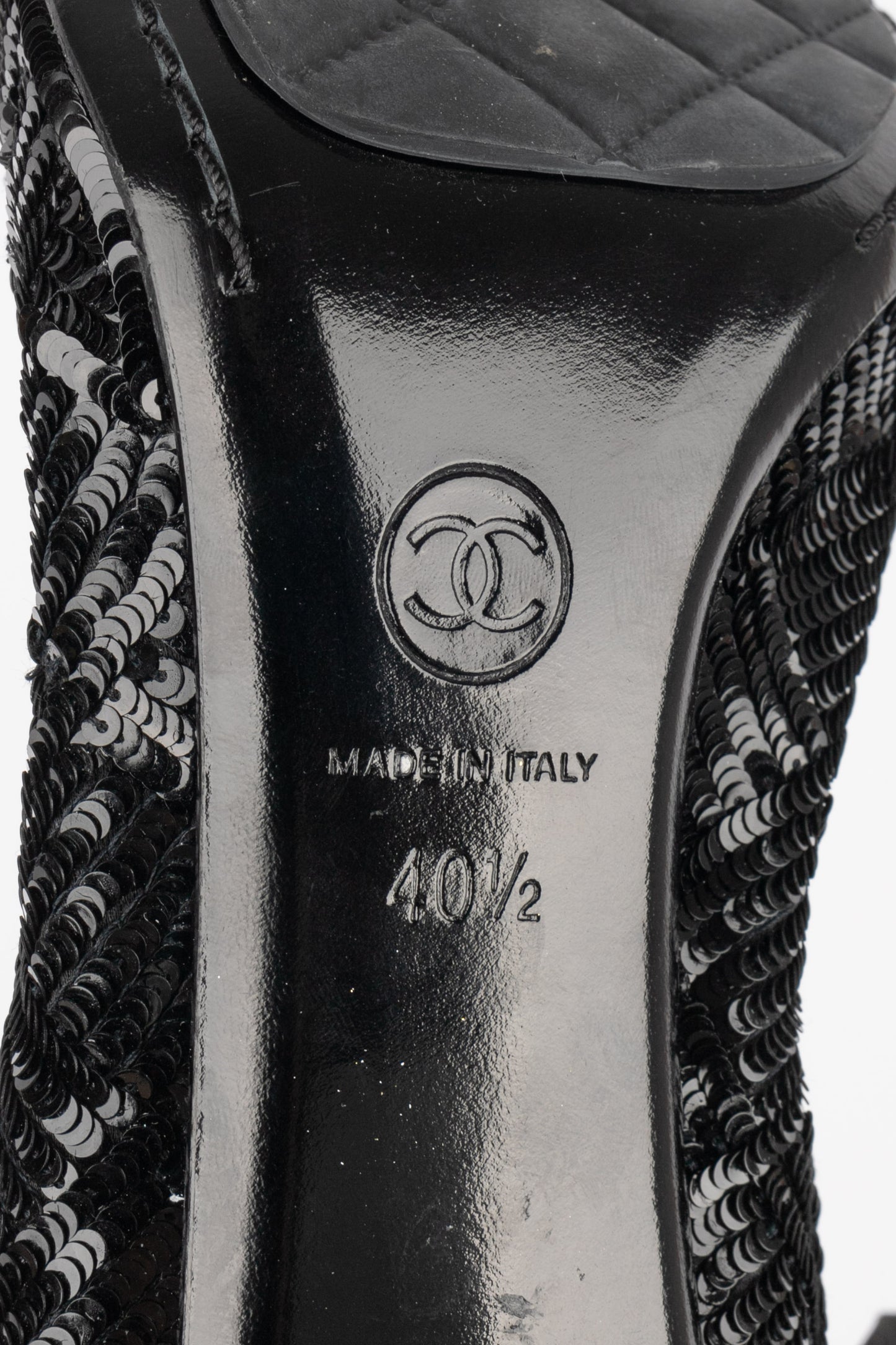 Chaussures à paillettes Chanel
