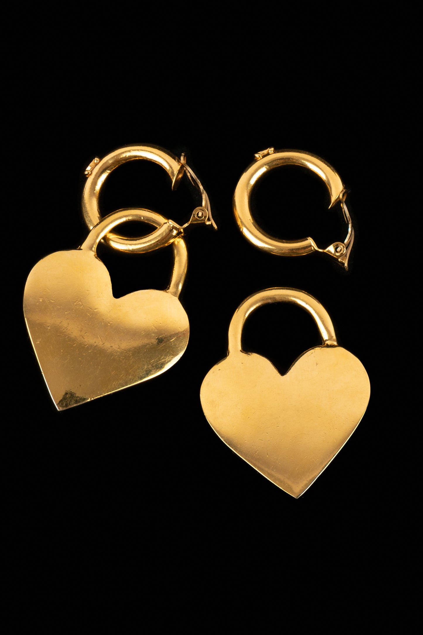 Boucles d'oreilles coeur Chanel