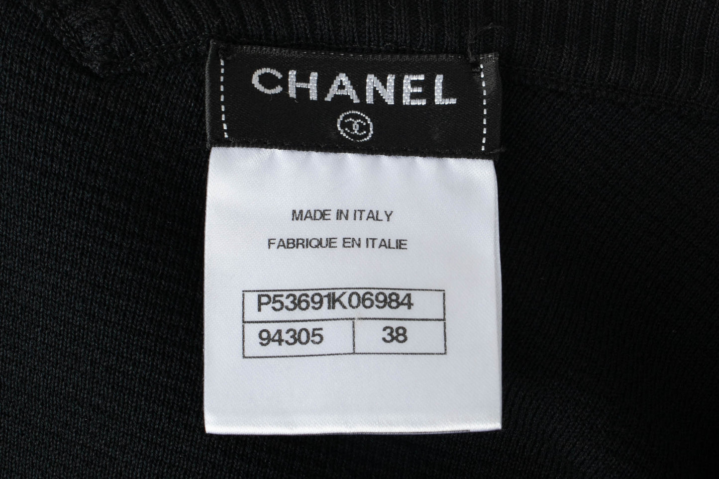 Haut en coton bleu Chanel