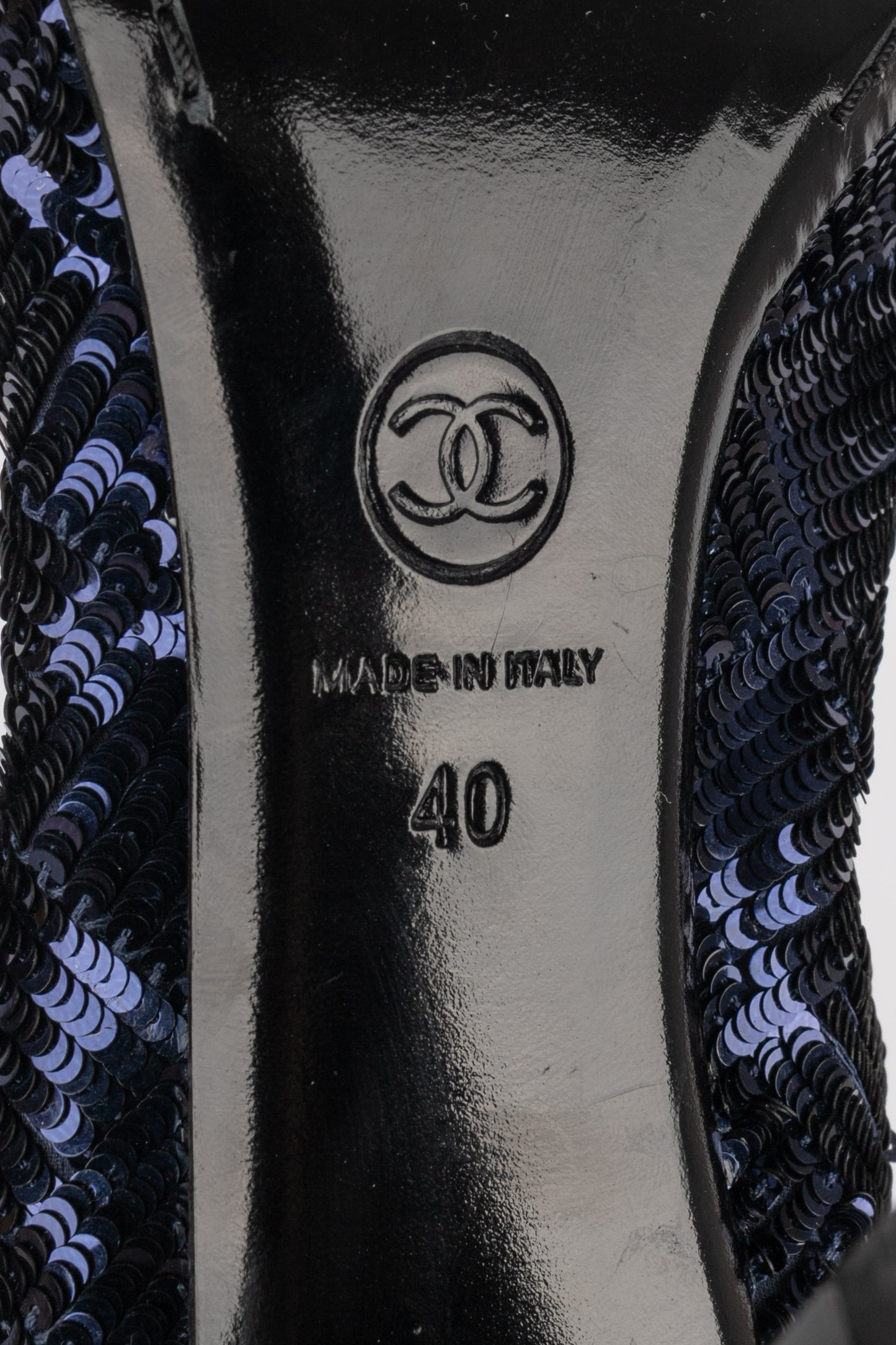 Escarpins bleus Chanel