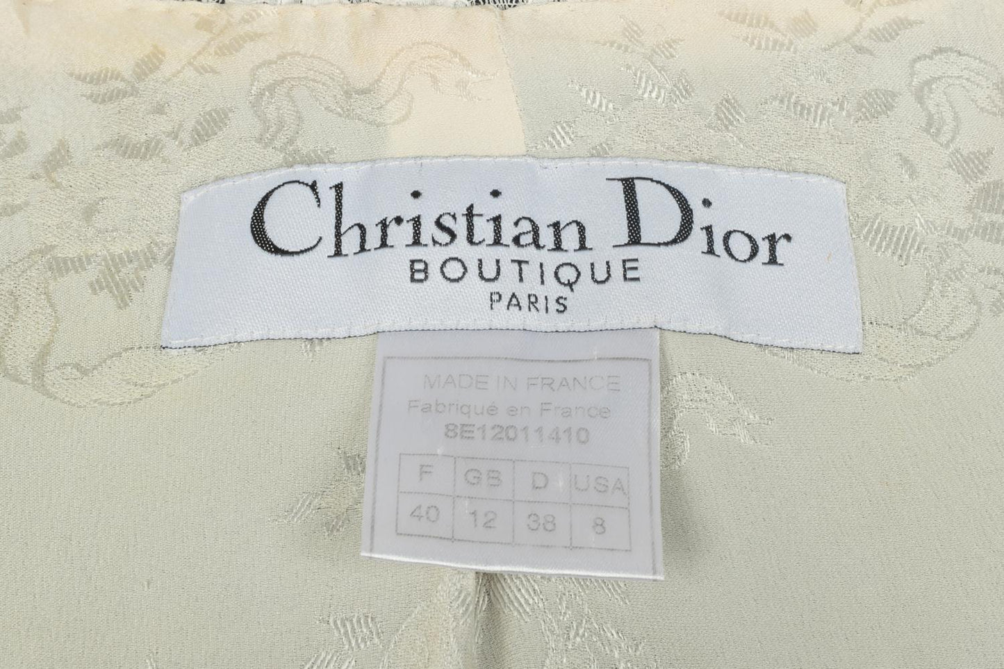 Tailleur bleu Dior 2008