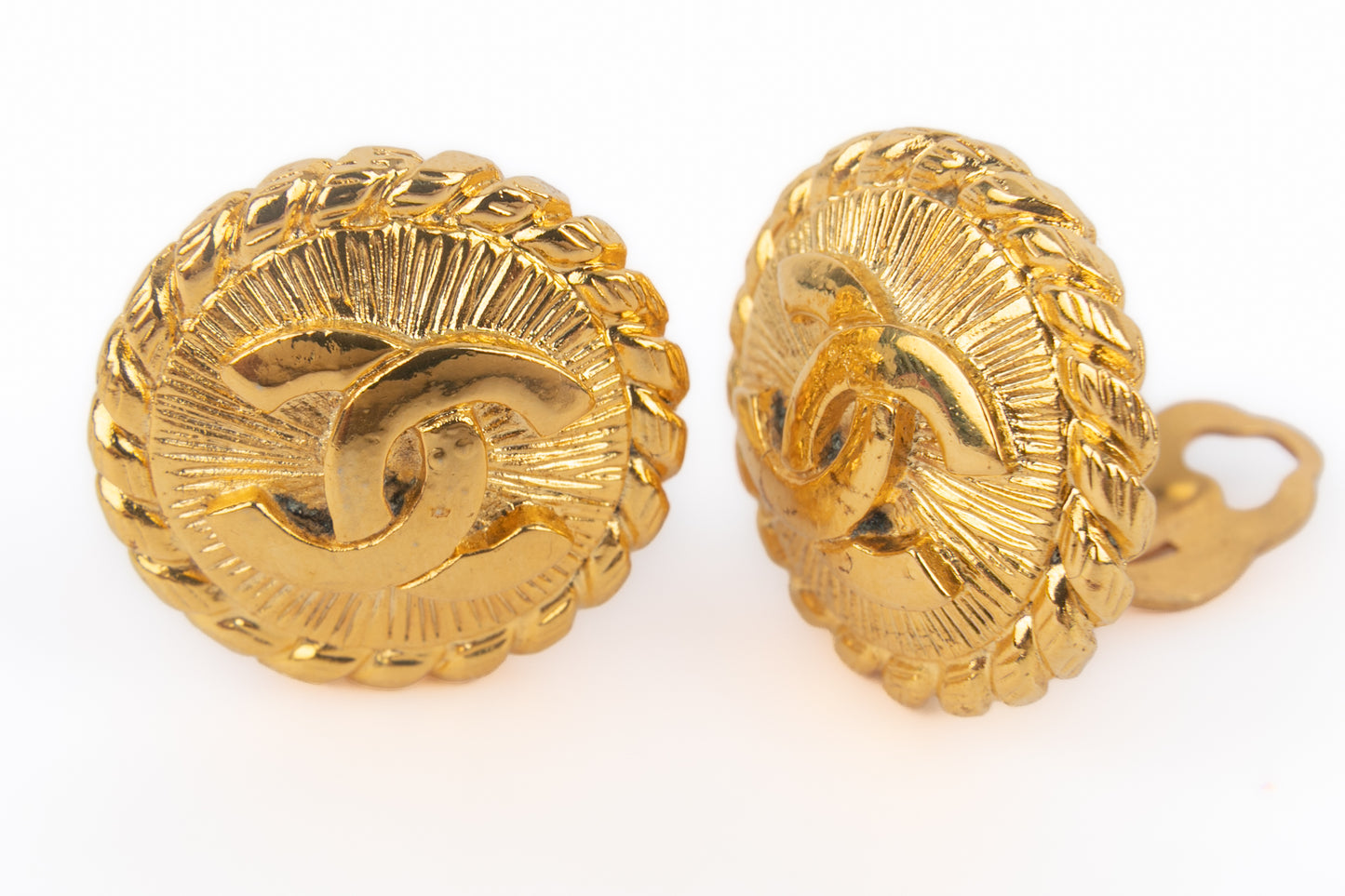 Boucles d'oreilles cc Chanel 1985's