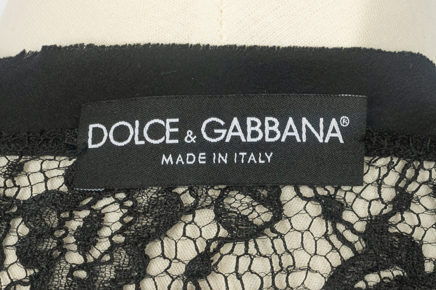Haut en dentelle noire Dolce&Gabanna