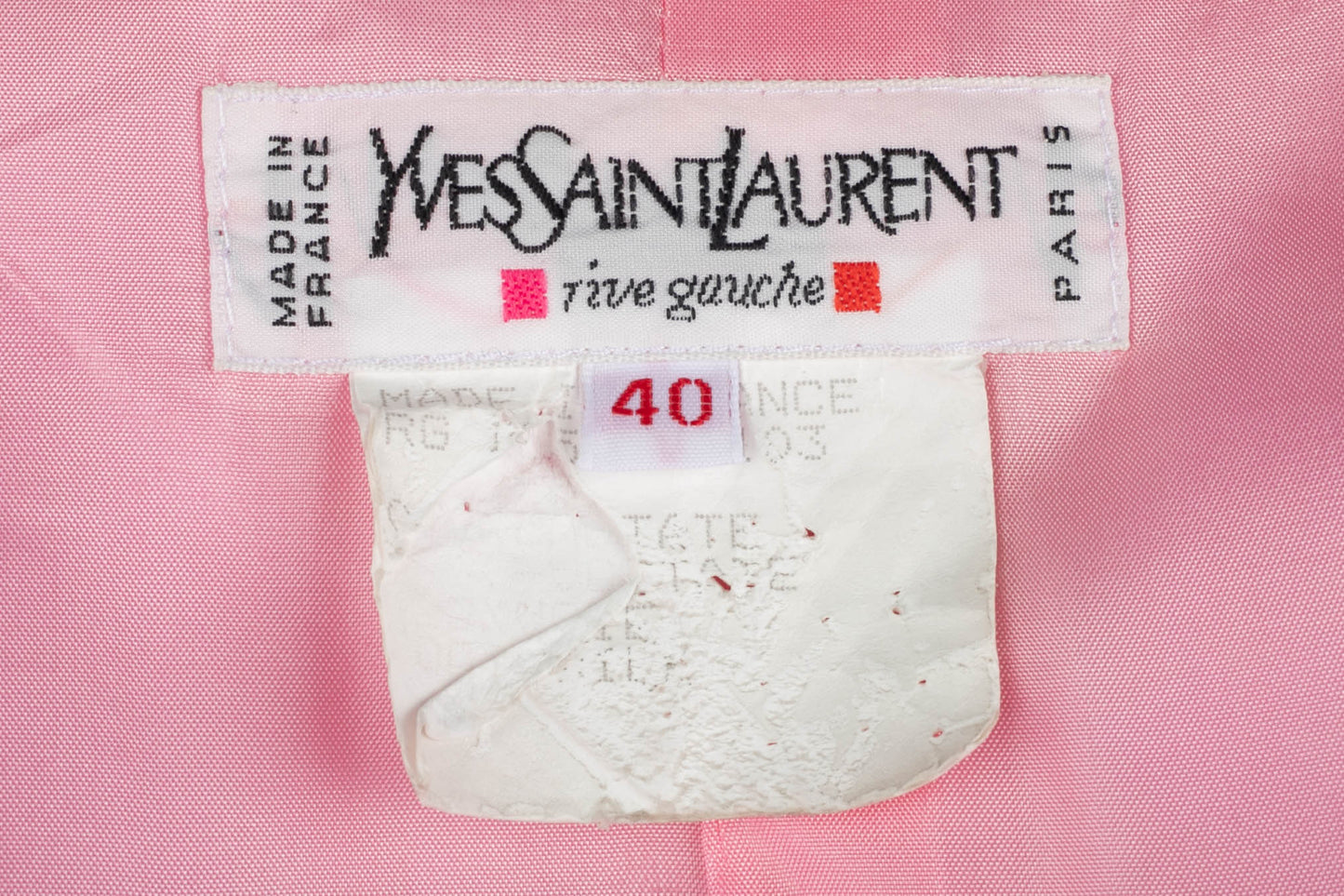 Veste rose Yves Saint Laurent