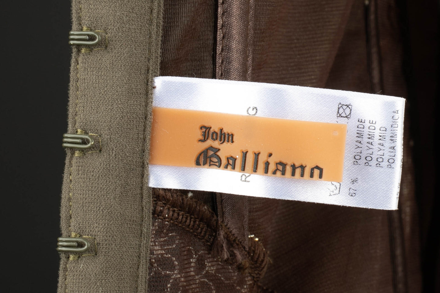 Haut bustier vert John Galliano