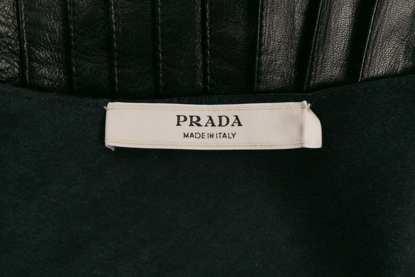 Robe en cuir Prada