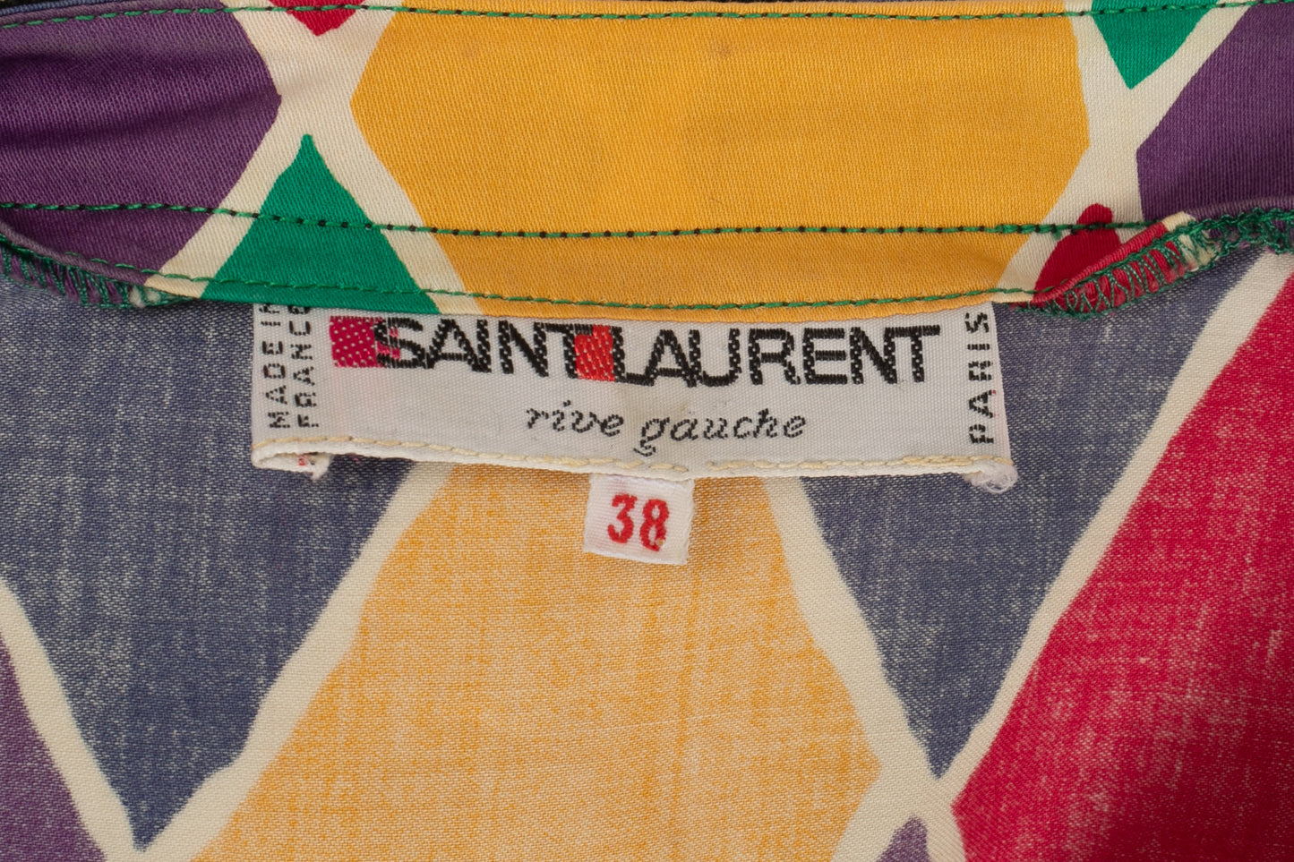 Robe Arlequin Yves Saint Laurent 1988