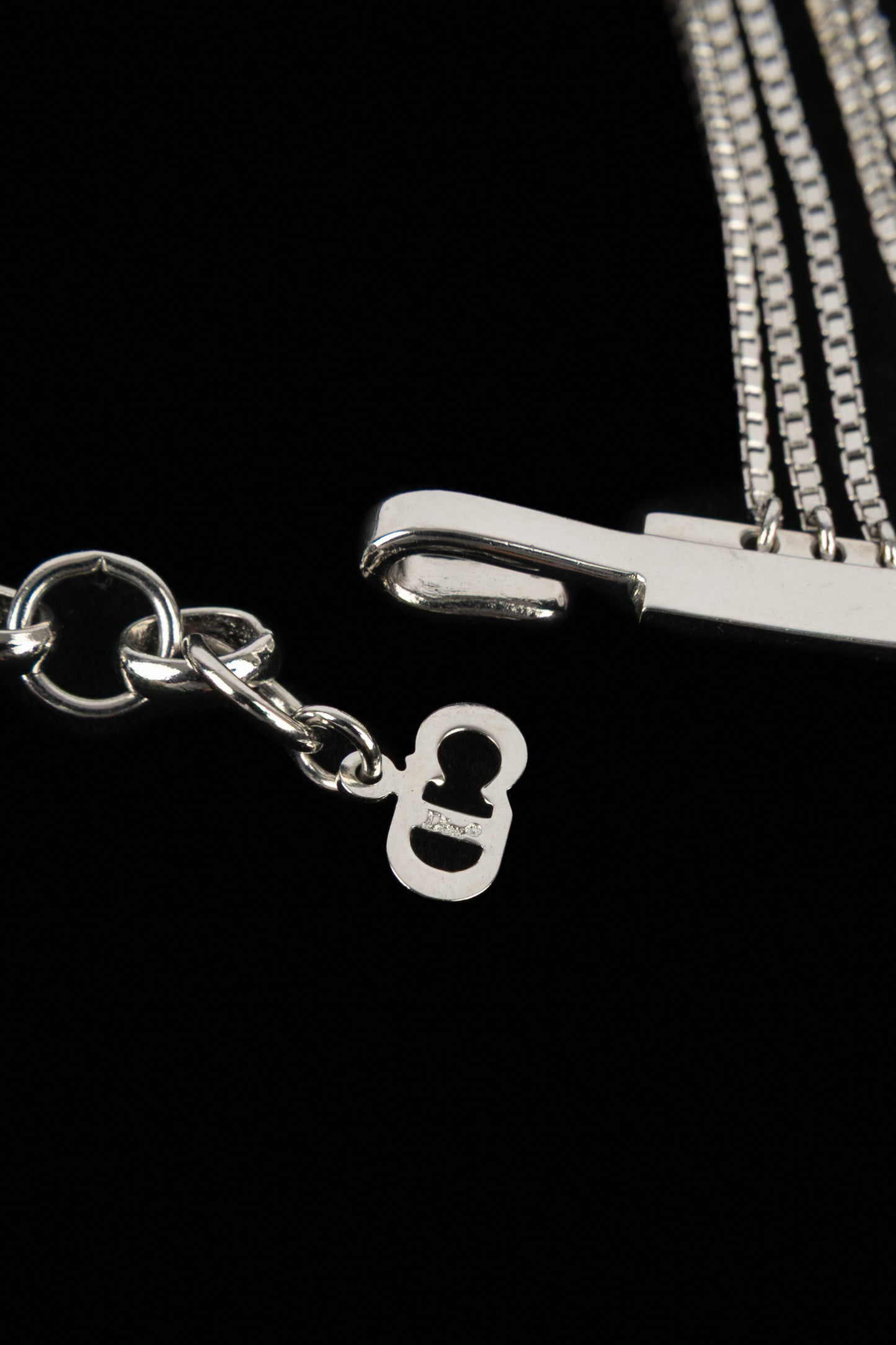 Ceinture argentée Christian Dior