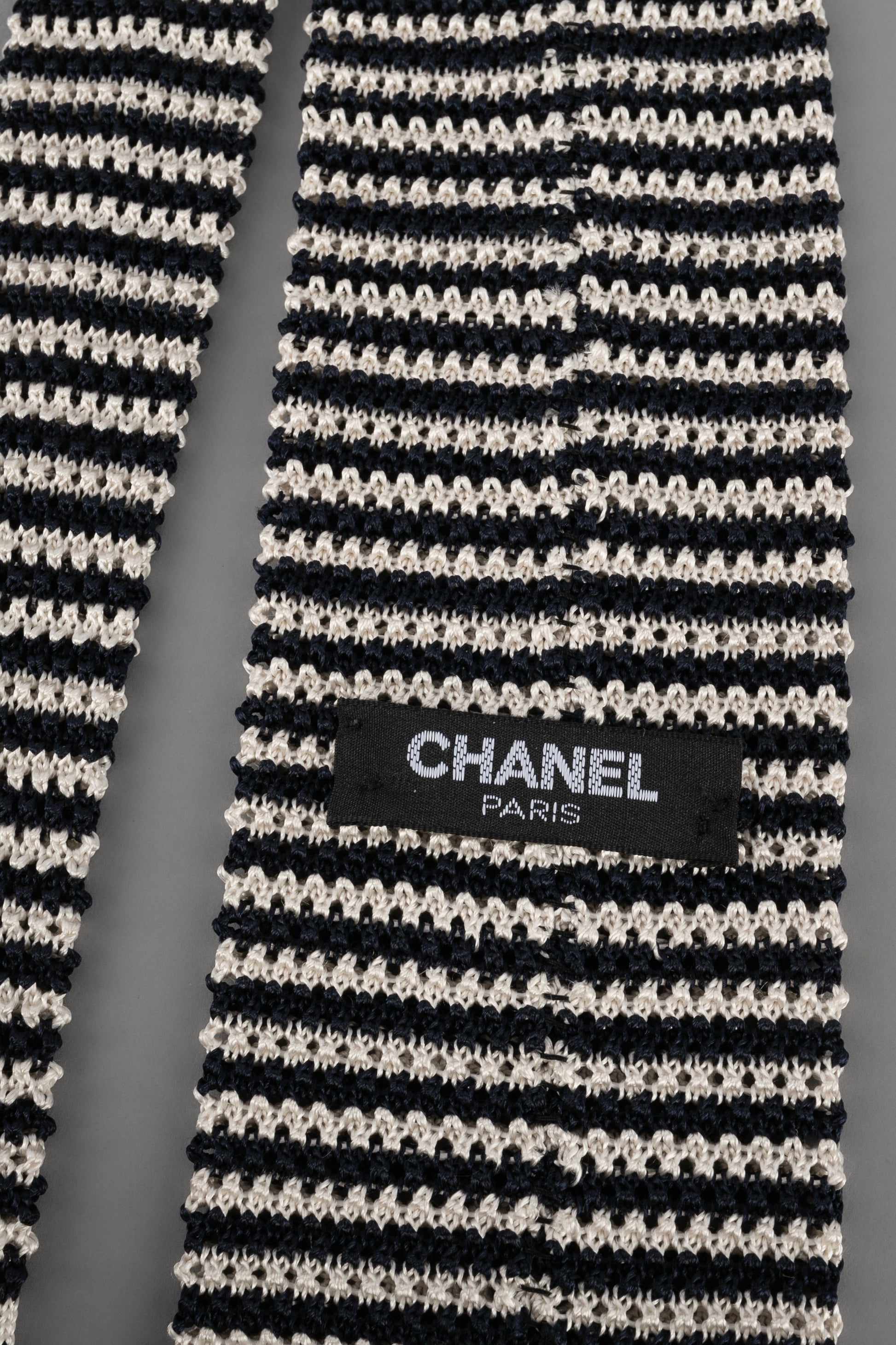 Cravate à rayures Chanel