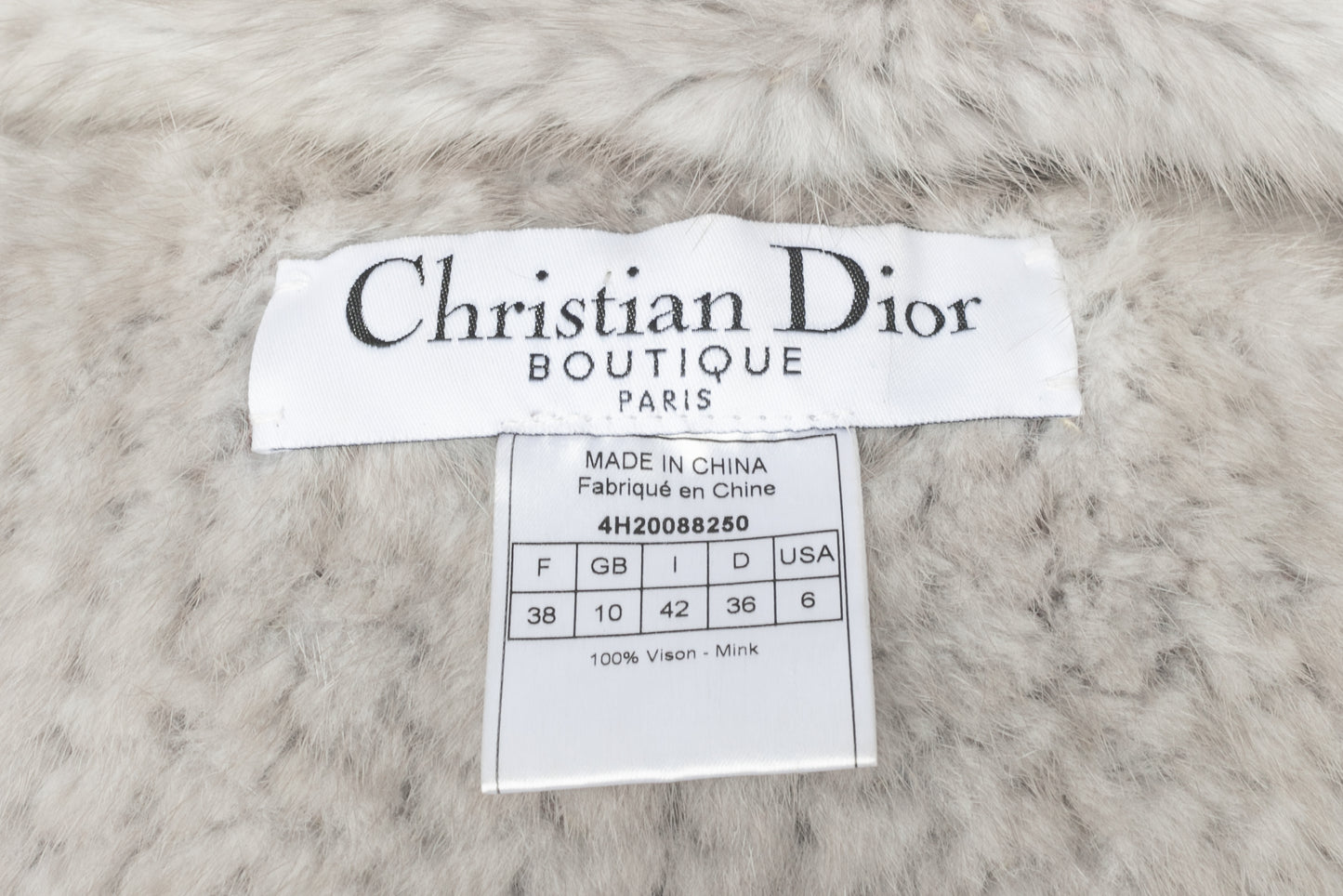 Veste en vison Dior Automne 2004