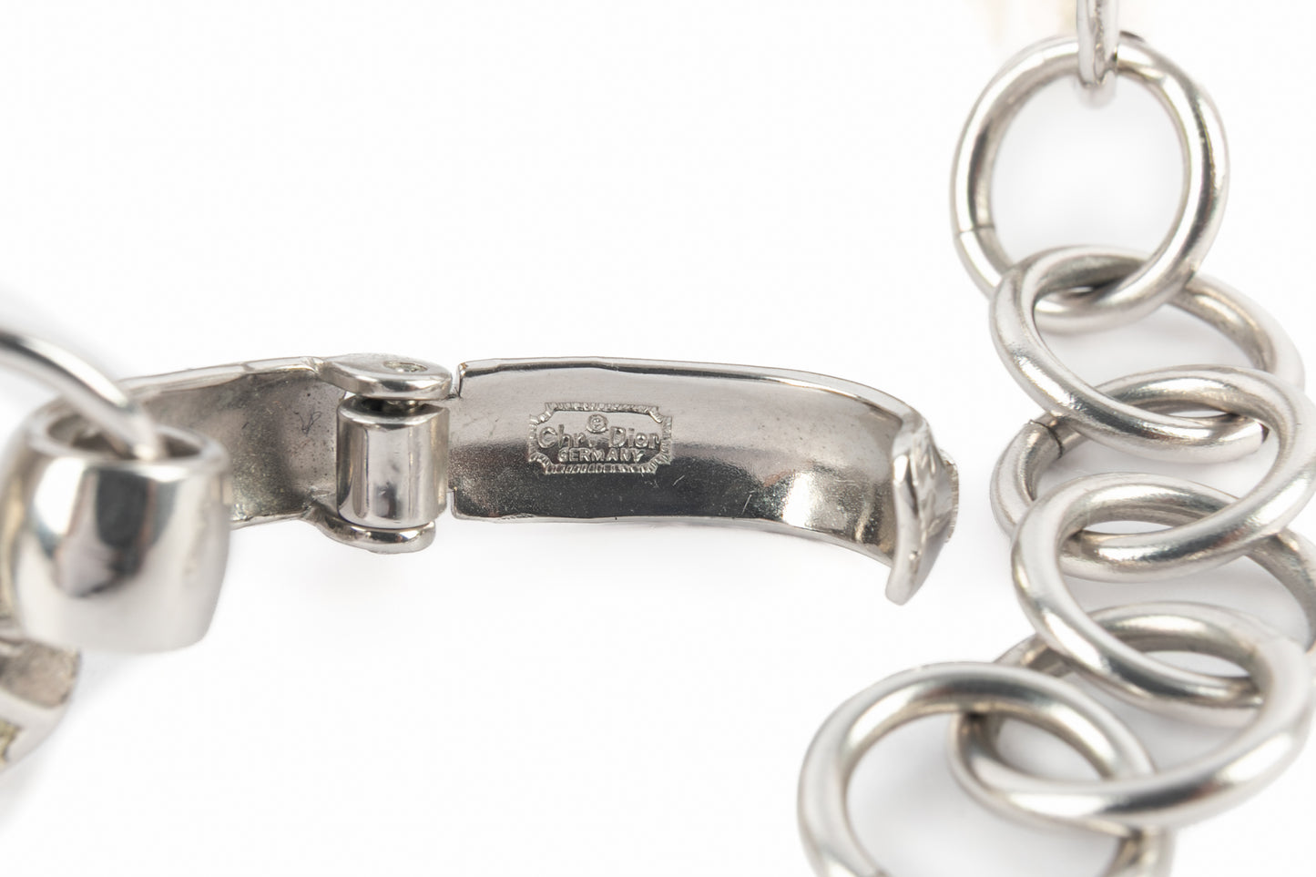 Collier argenté Dior