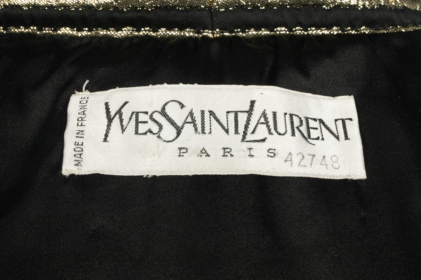 Veste Yves Saint Laurent Haute Couture Automne-Hiver 1977
