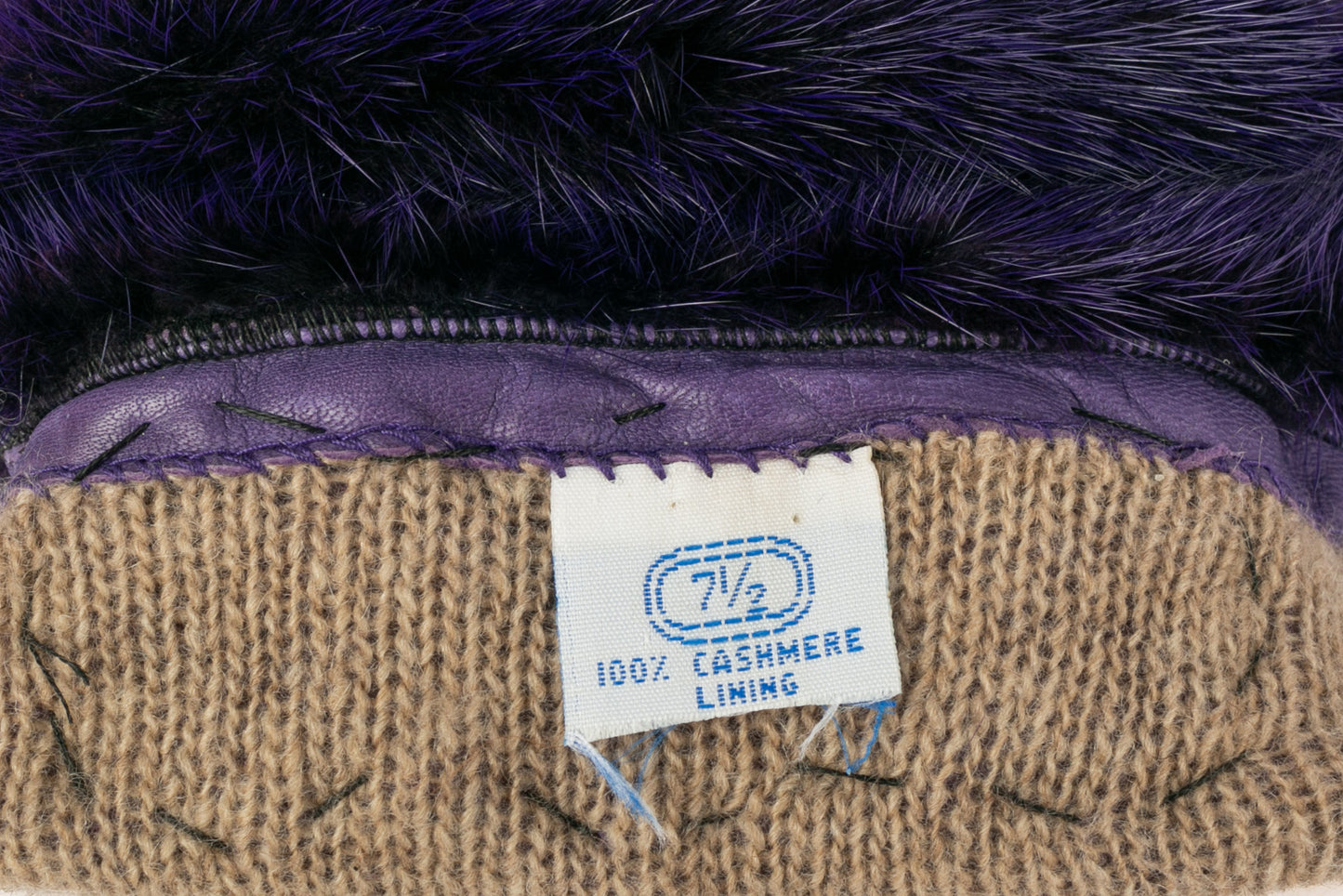 Gants en cuir et fourrure