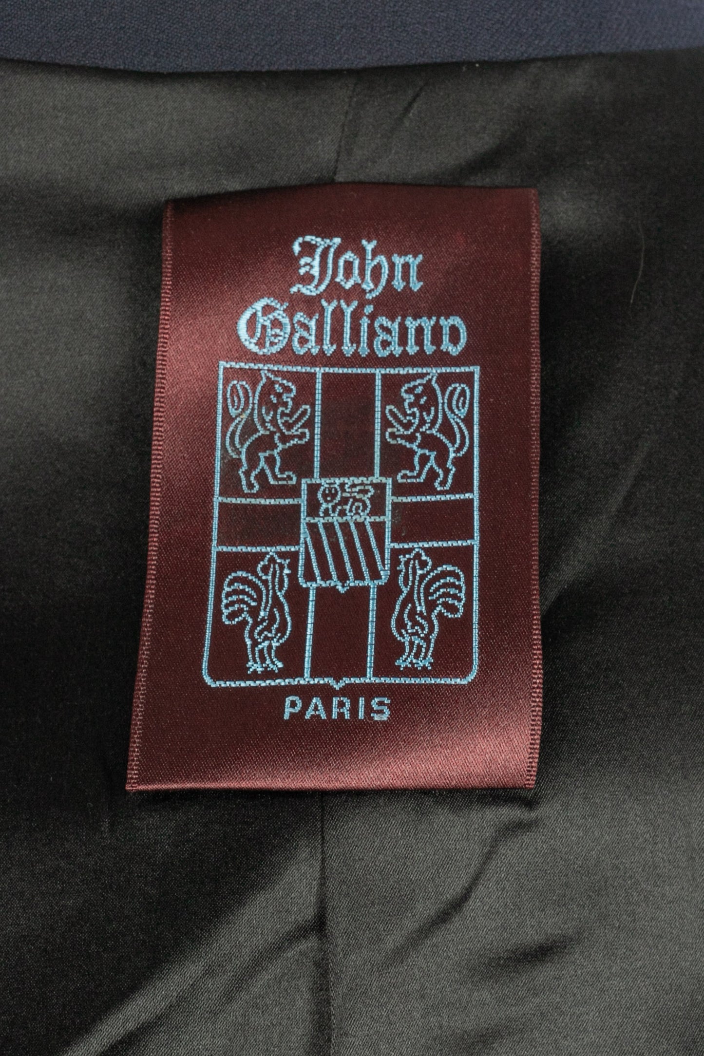 Veste bleue John Galliano Automne 2002