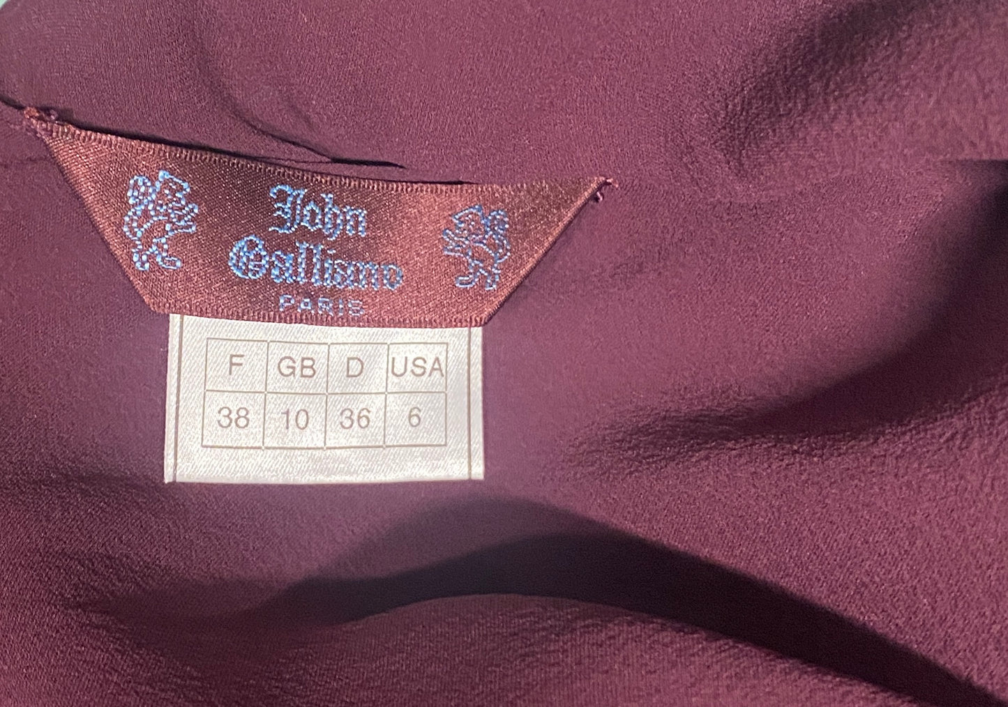 Robe John Galliano Printemps 2000