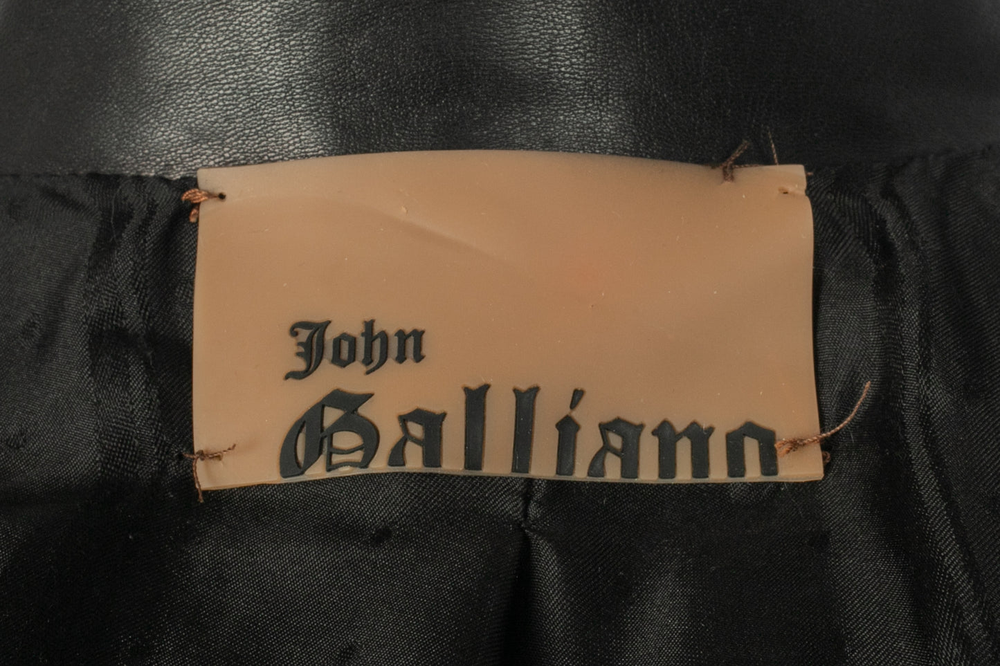 Veste en cuir John Galliano