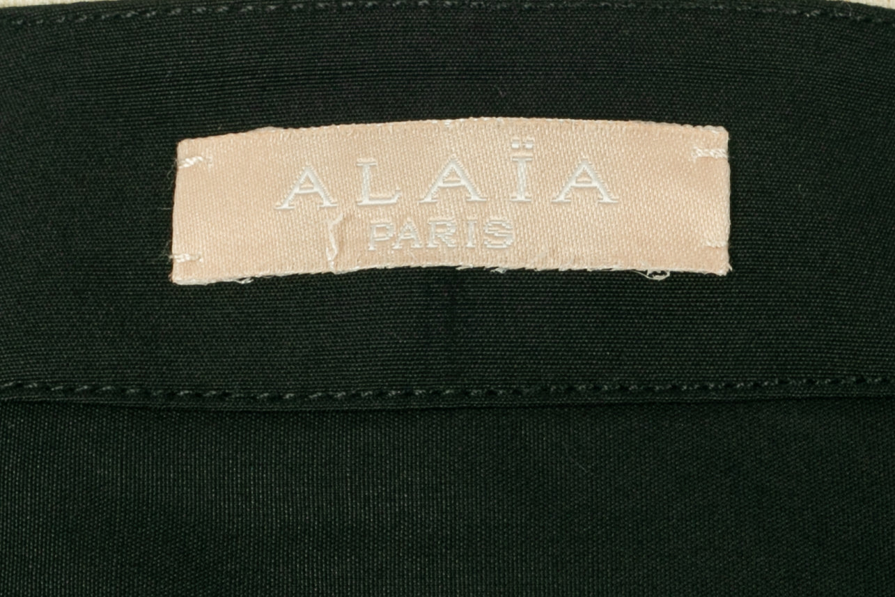 Chemise noire Alaïa