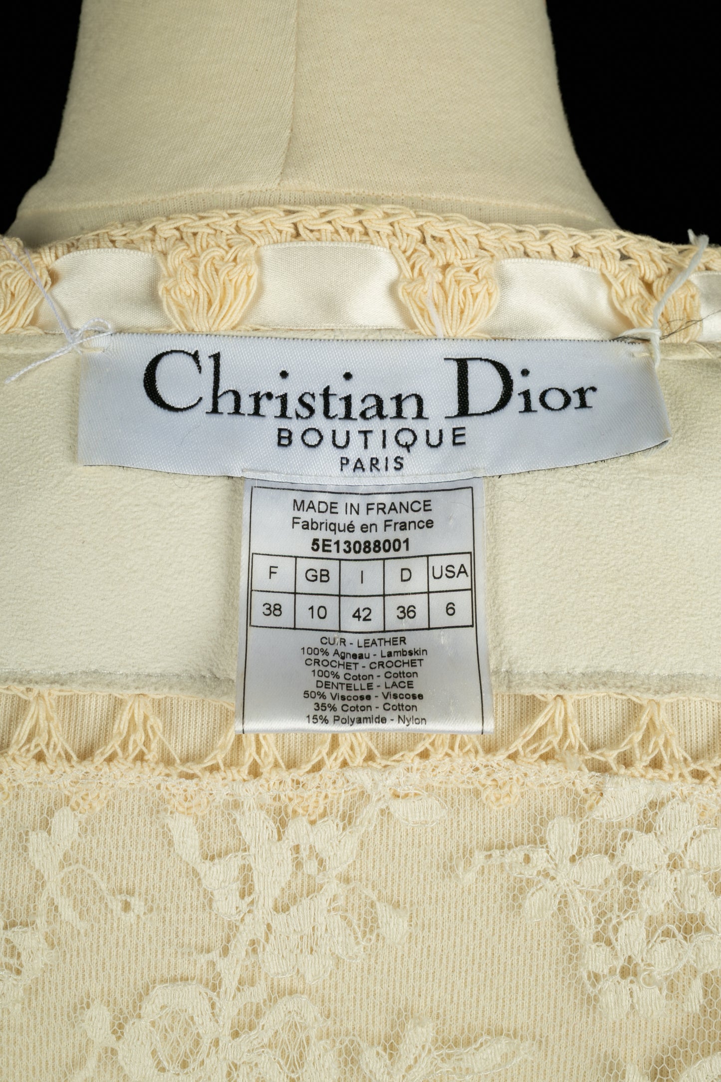Gilet Christian Dior Eté 2005