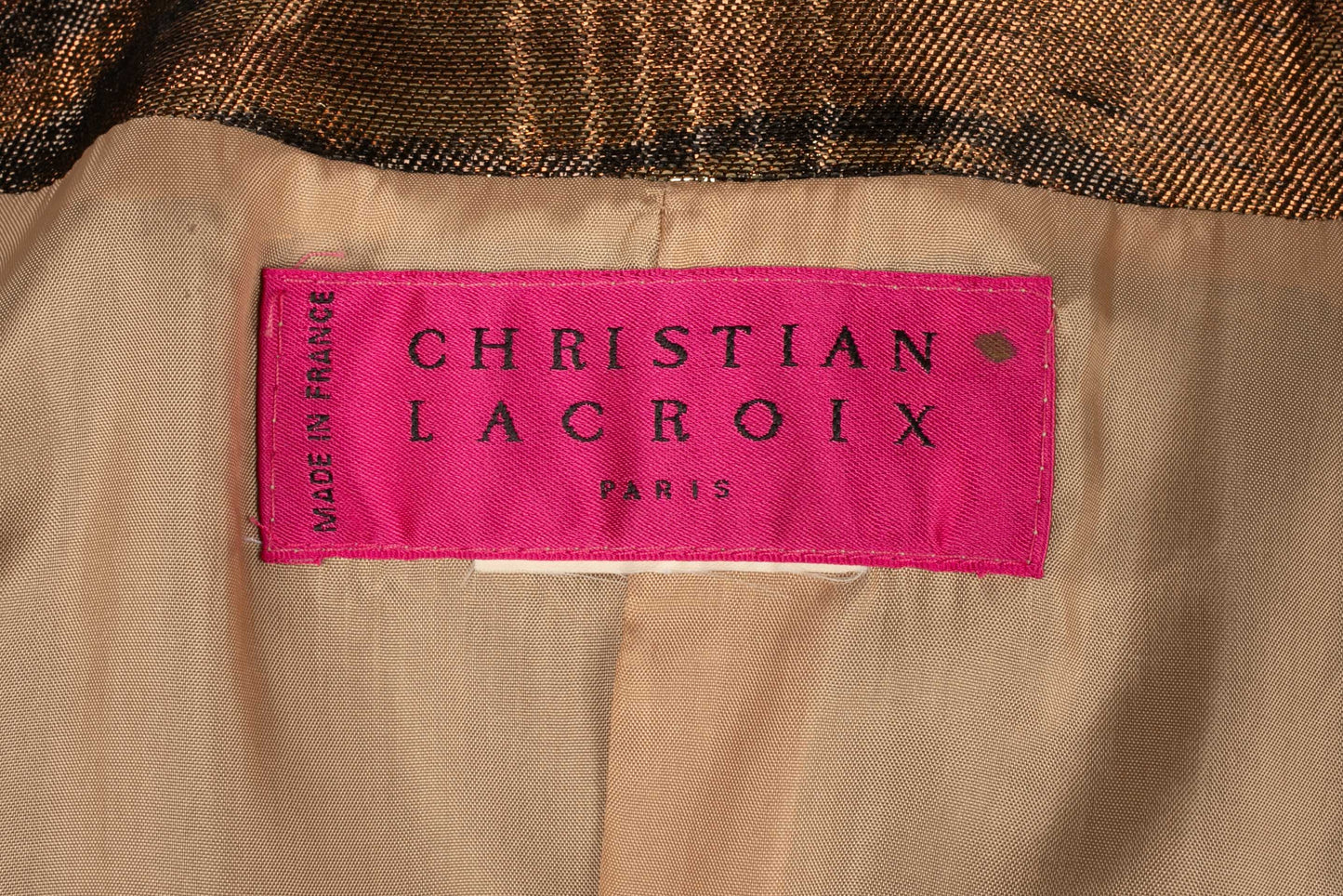 Manteau en lamé Christian Lacroix
