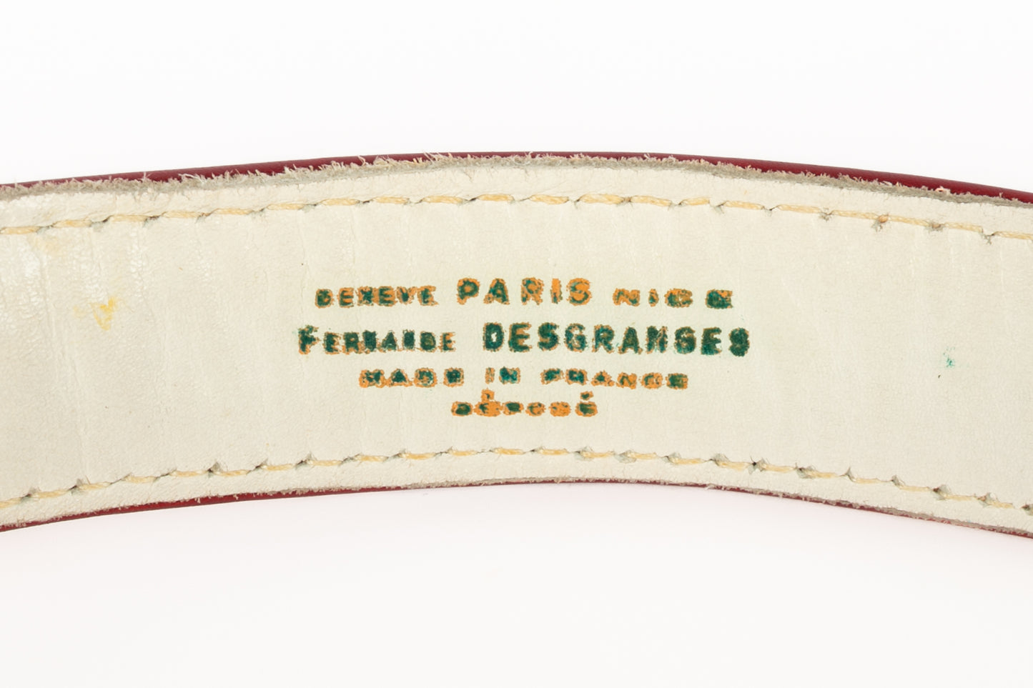 Ceinture en cuir Fernande Desgranges