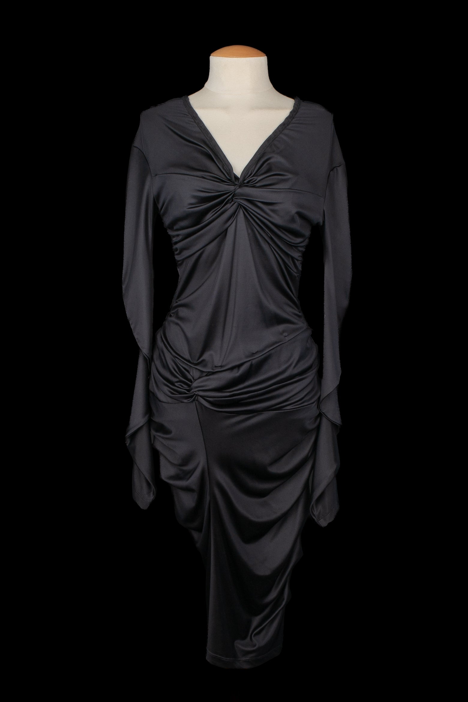 dior dress long sleeve Dior Long Sleeve Sheer Lace Maxi Dress