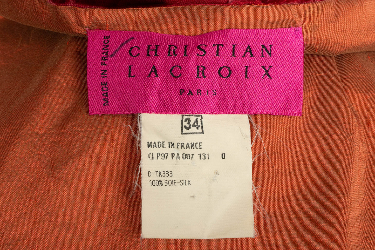 Étole Christian Lacroix Printemps-Eté 1997