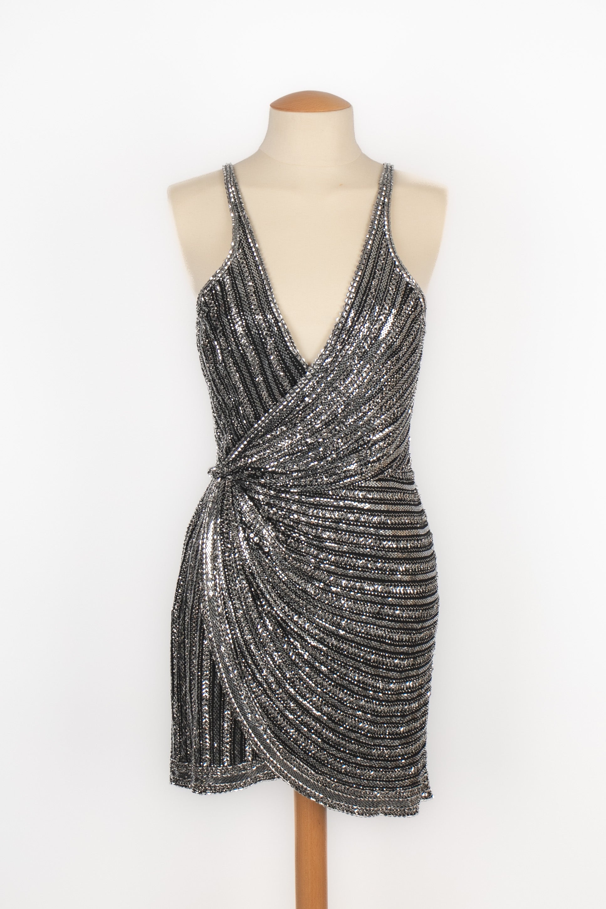 cavalli evening dresses Roberto Cavalli Runway Sequin Sun Evening Gown and Cape F/W 2004 Size 40IT