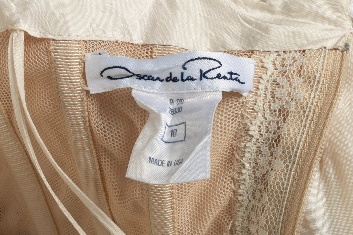 Robe bustier Oscar de la Renta 2009