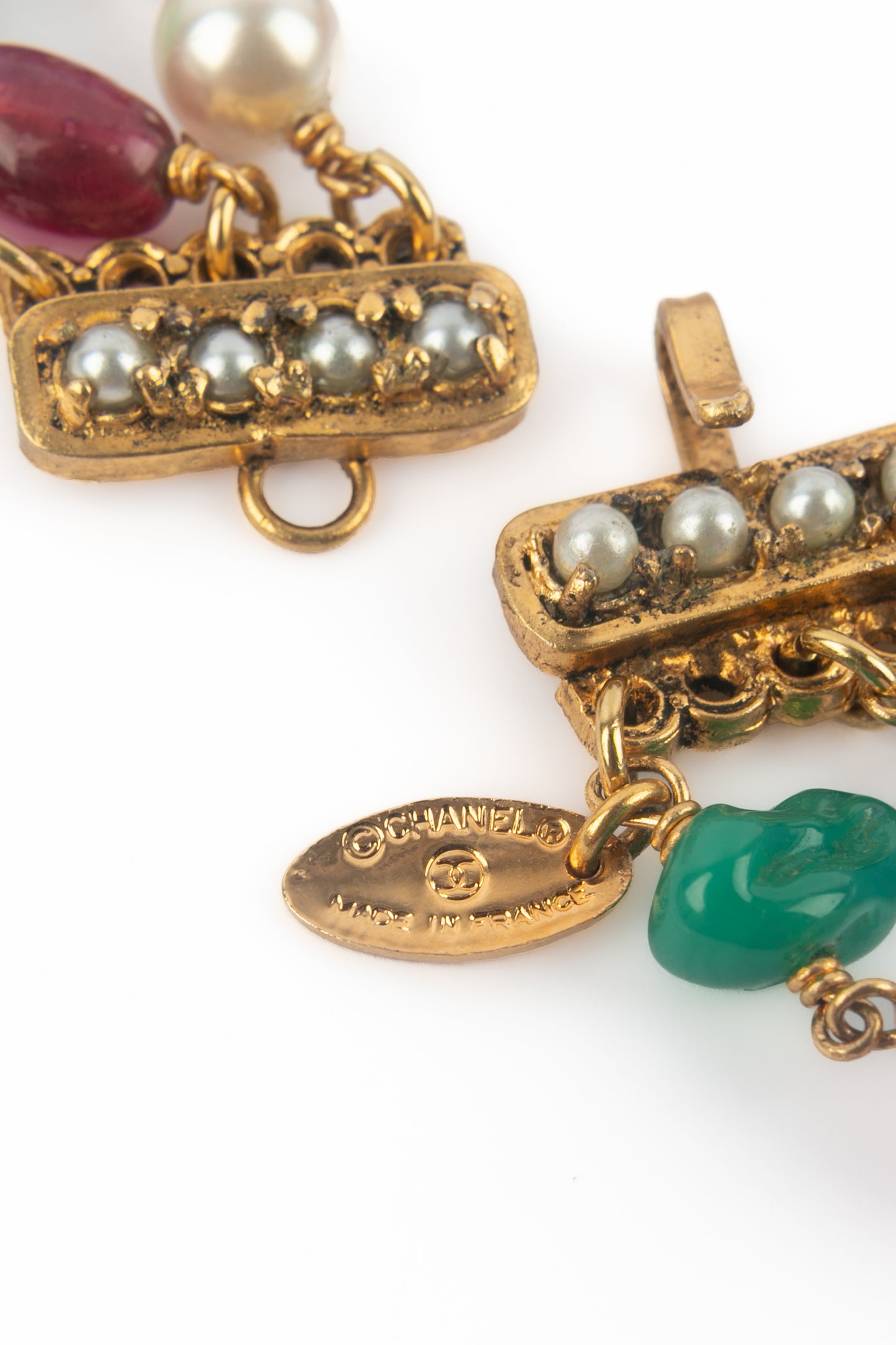 Collier coloré Chanel 1980's