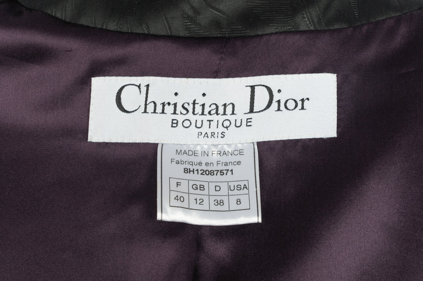 Manteau Christian Dior Hiver 1998