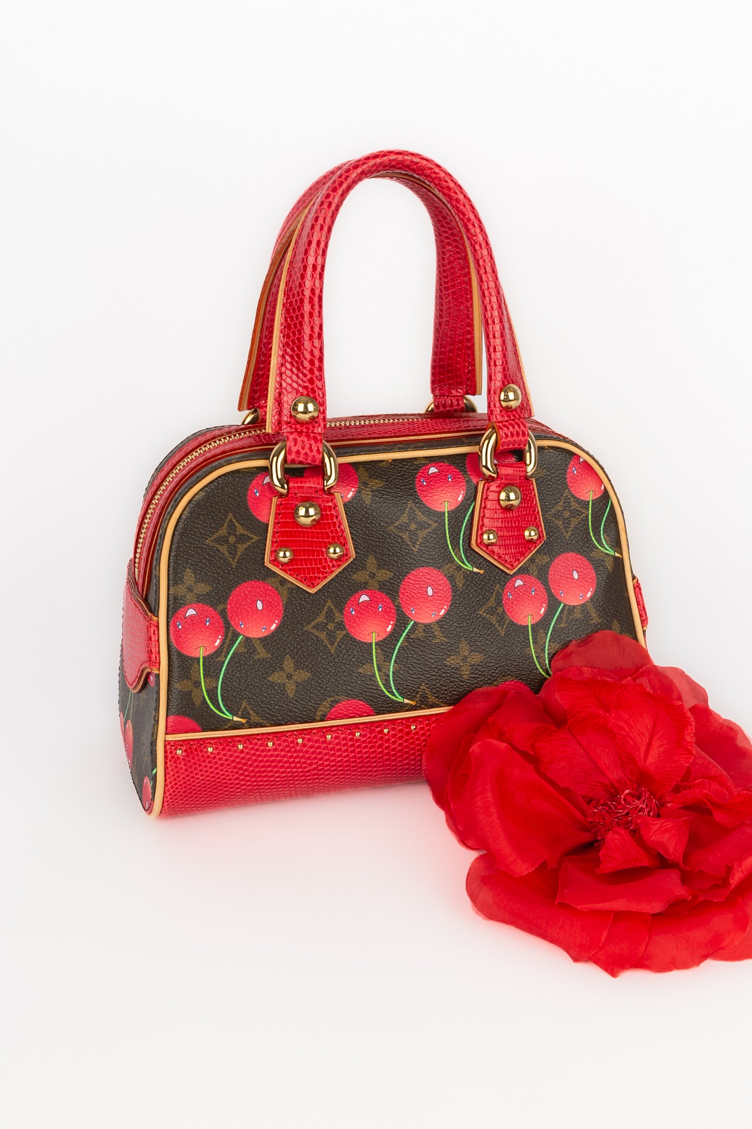 Louis Vuitton x Takashi Murakami bag Neo Deauville Cherries 2005 limited edition