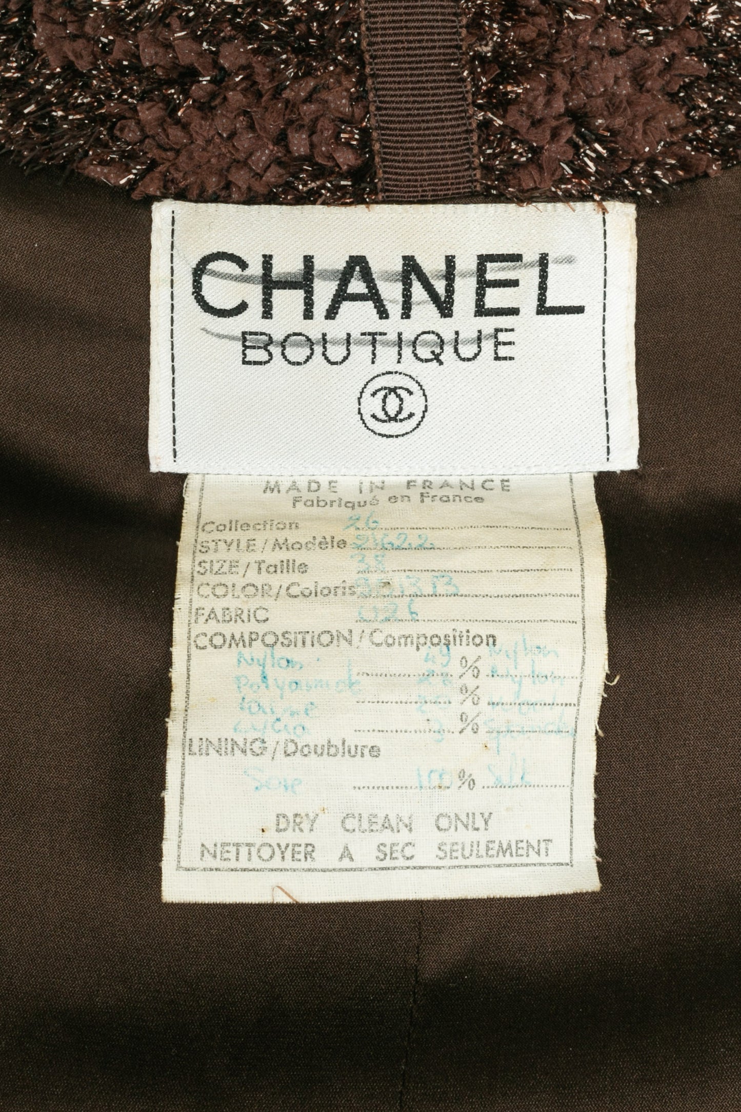 Veste Chanel Hiver 1991