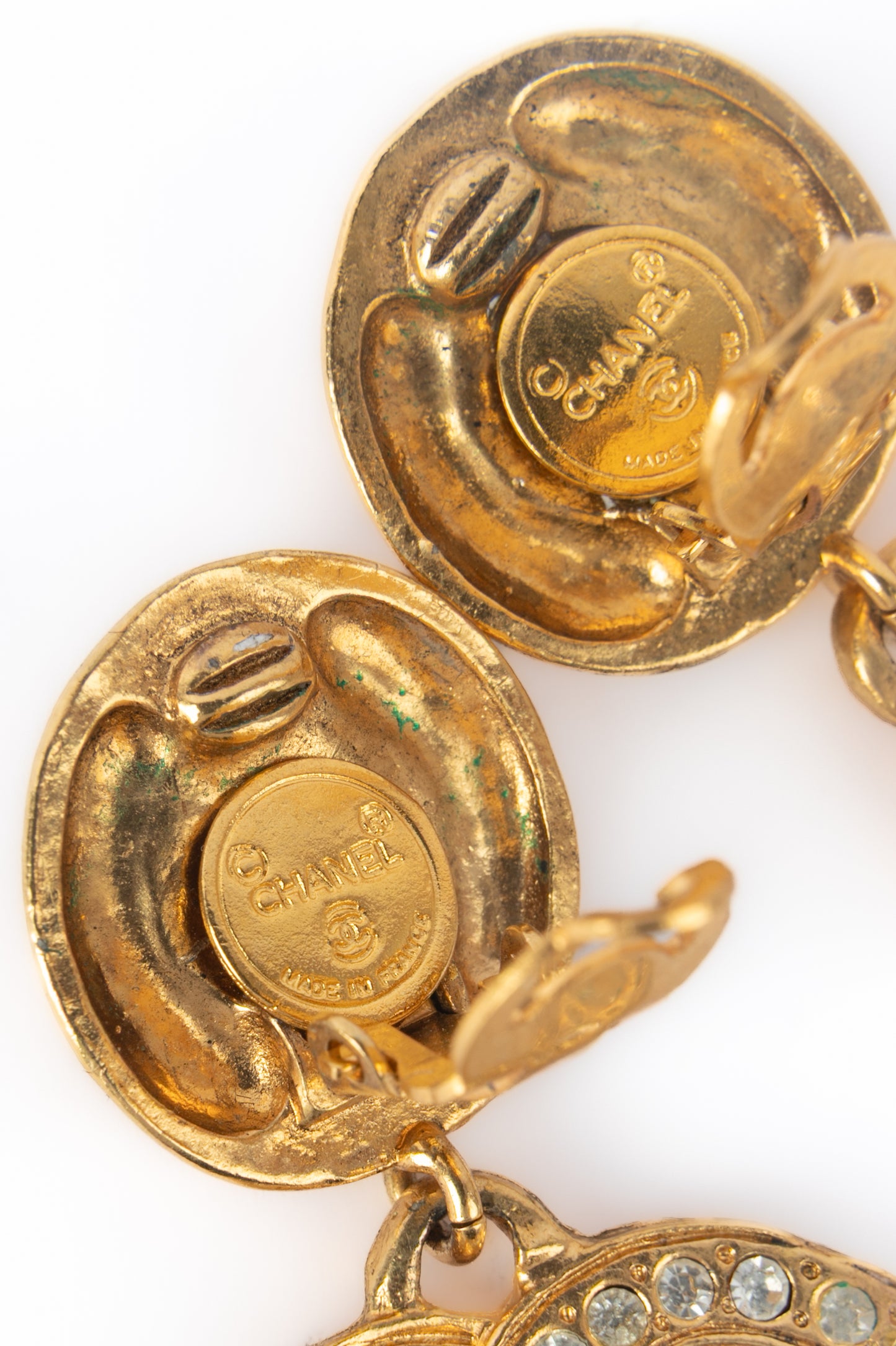 Boucles d'oreilles cc Chanel 1990's