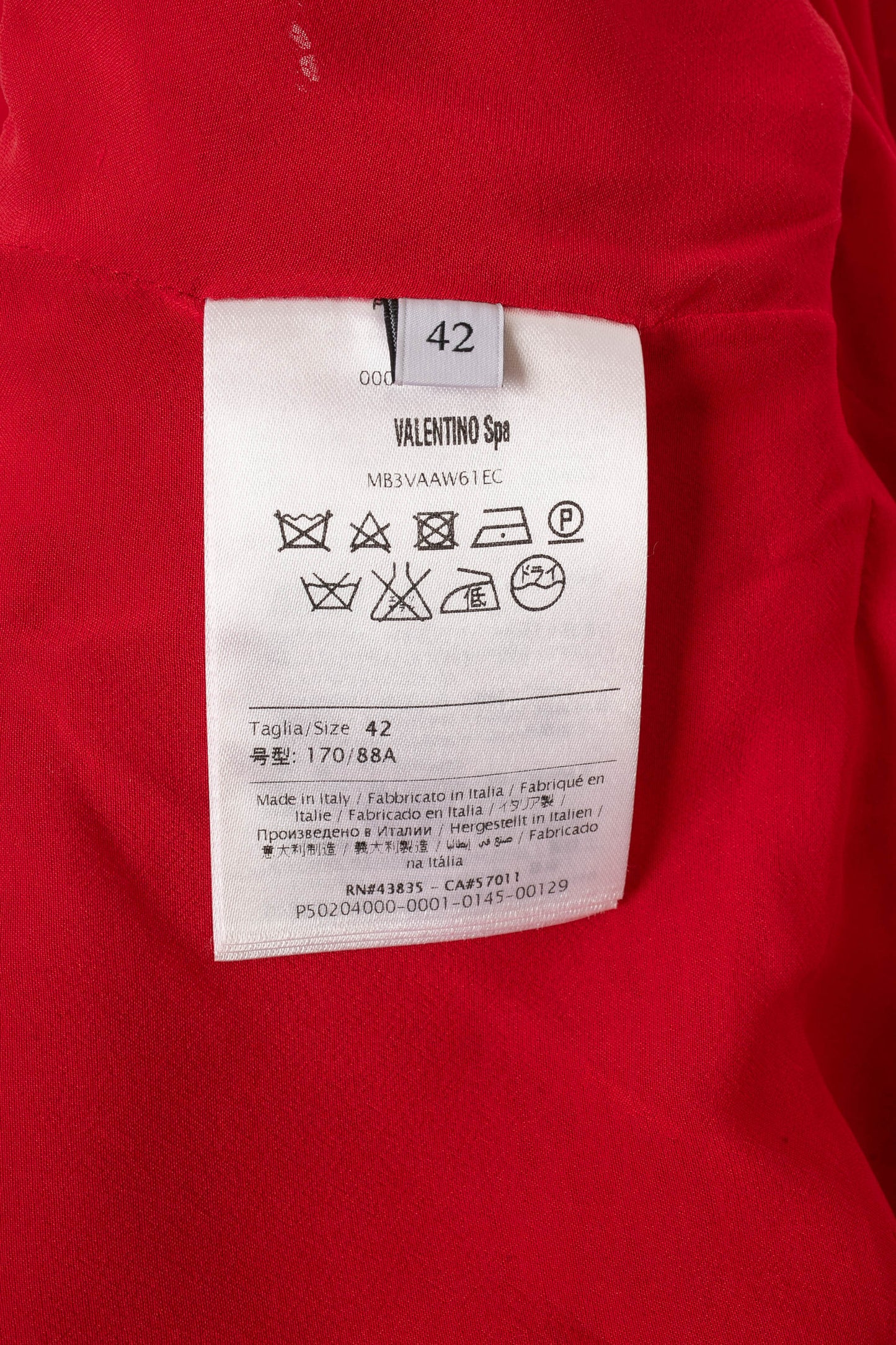 Robe rouge Valentino