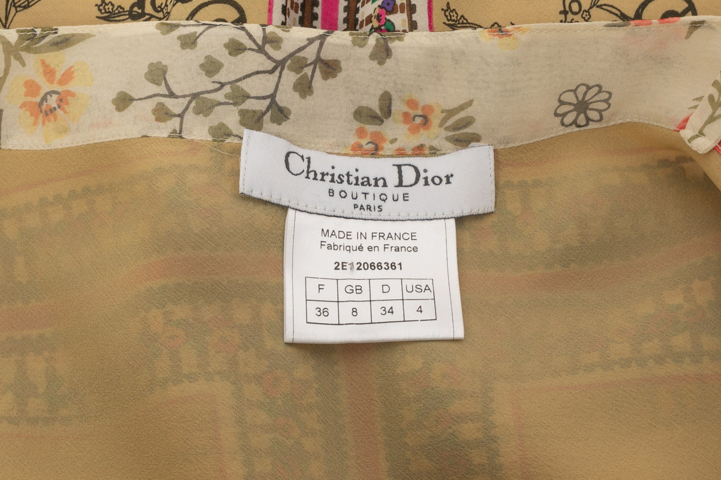 Robe Dior Printemps-Eté 2002