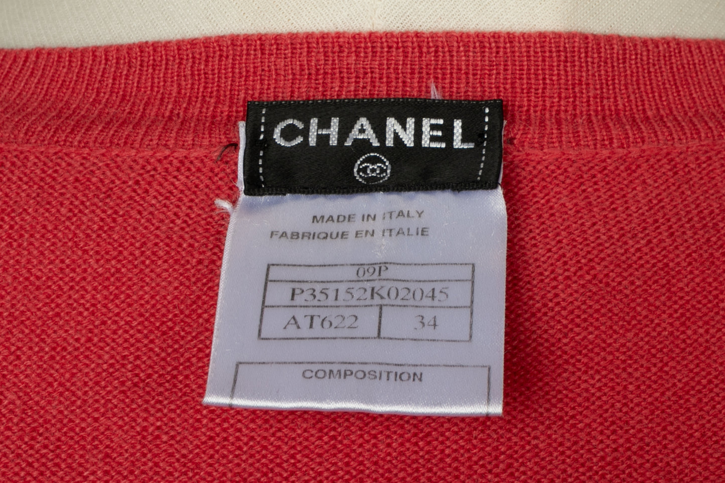Gilet en cachemire Chanel Printemps 2009