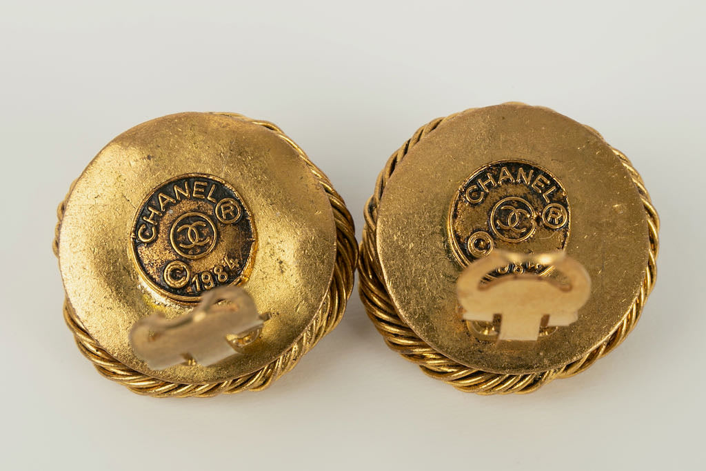 Boucles d'oreilles "nid" Chanel 1984