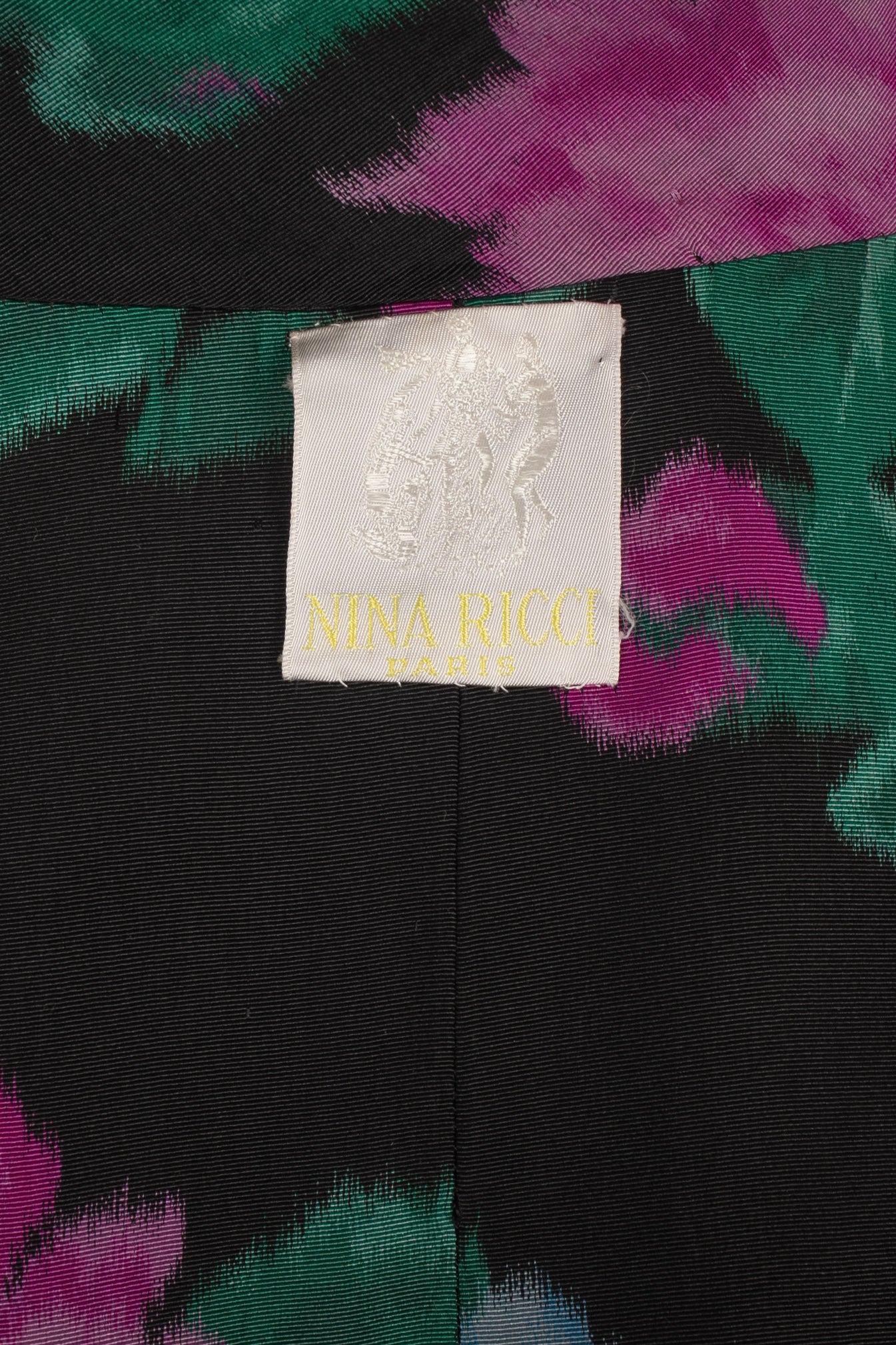 Manteau en soie fleurie Nina Ricci