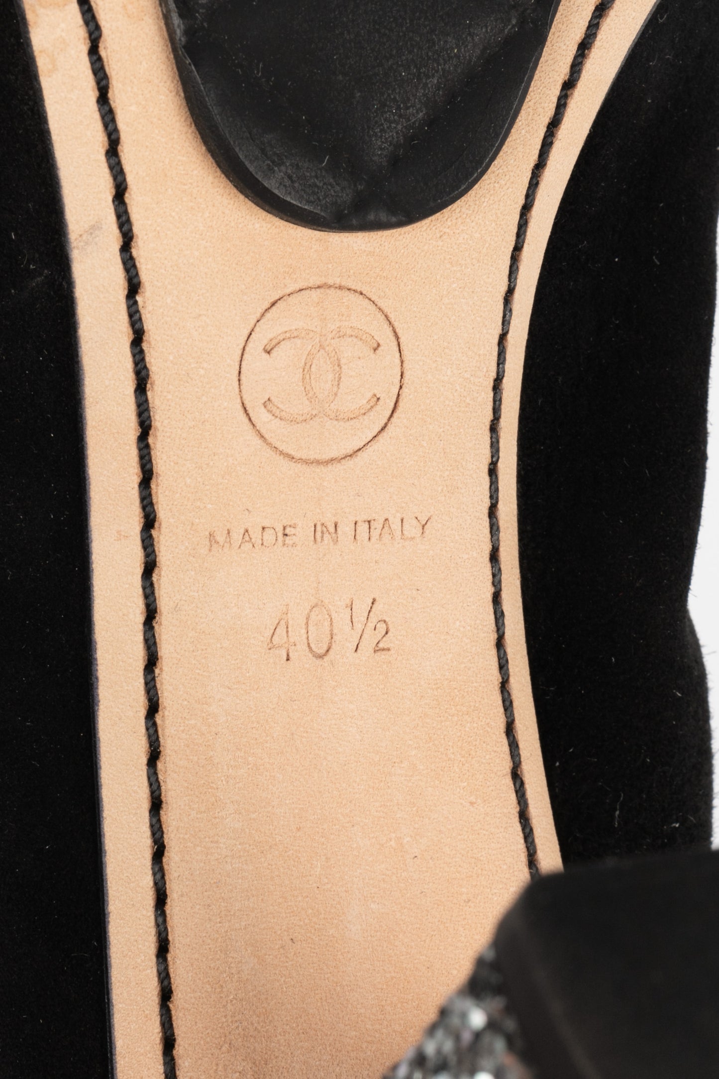 Escarpins à paillettes Chanel