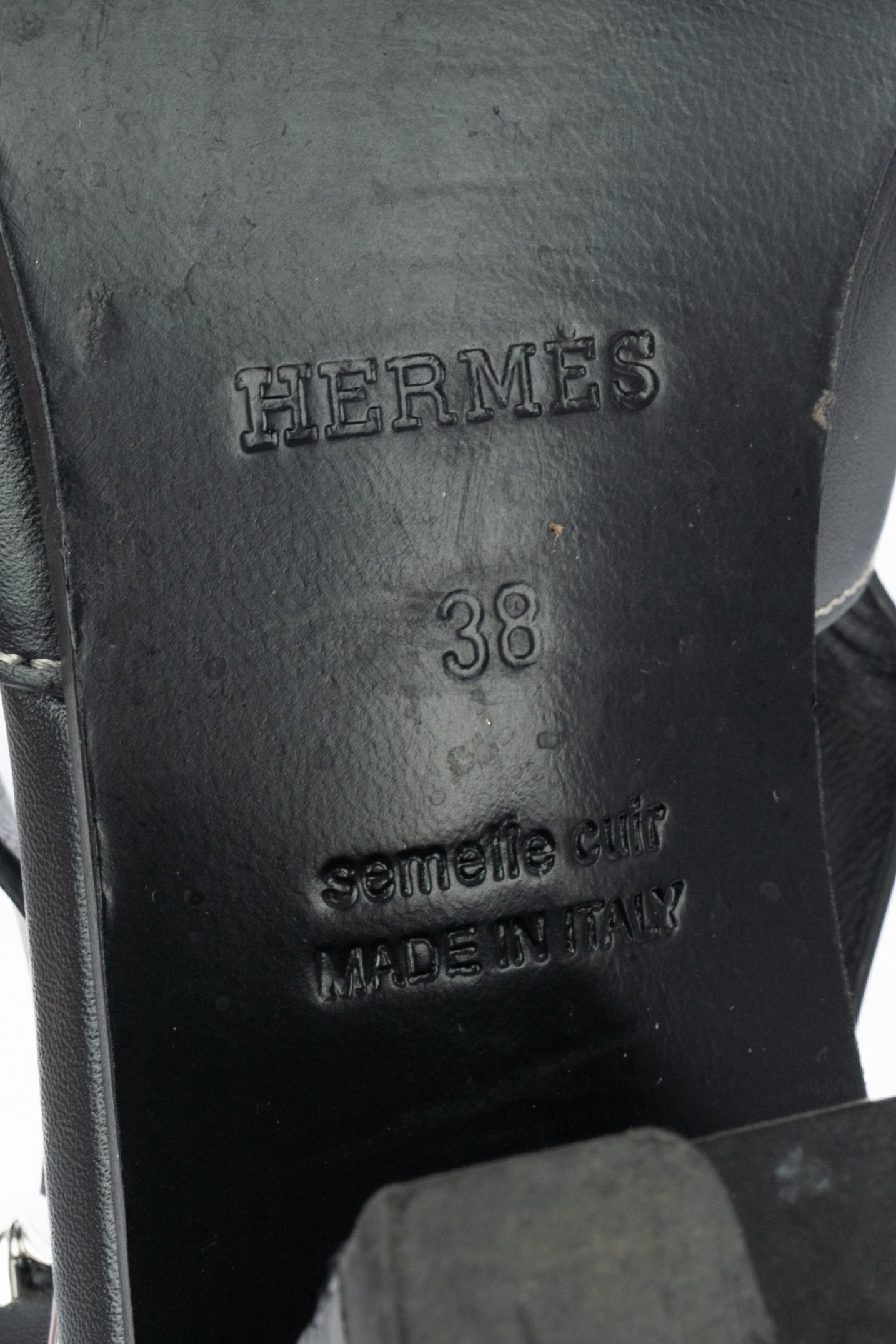 Sandales "Elbe 60" en cuir Hermès