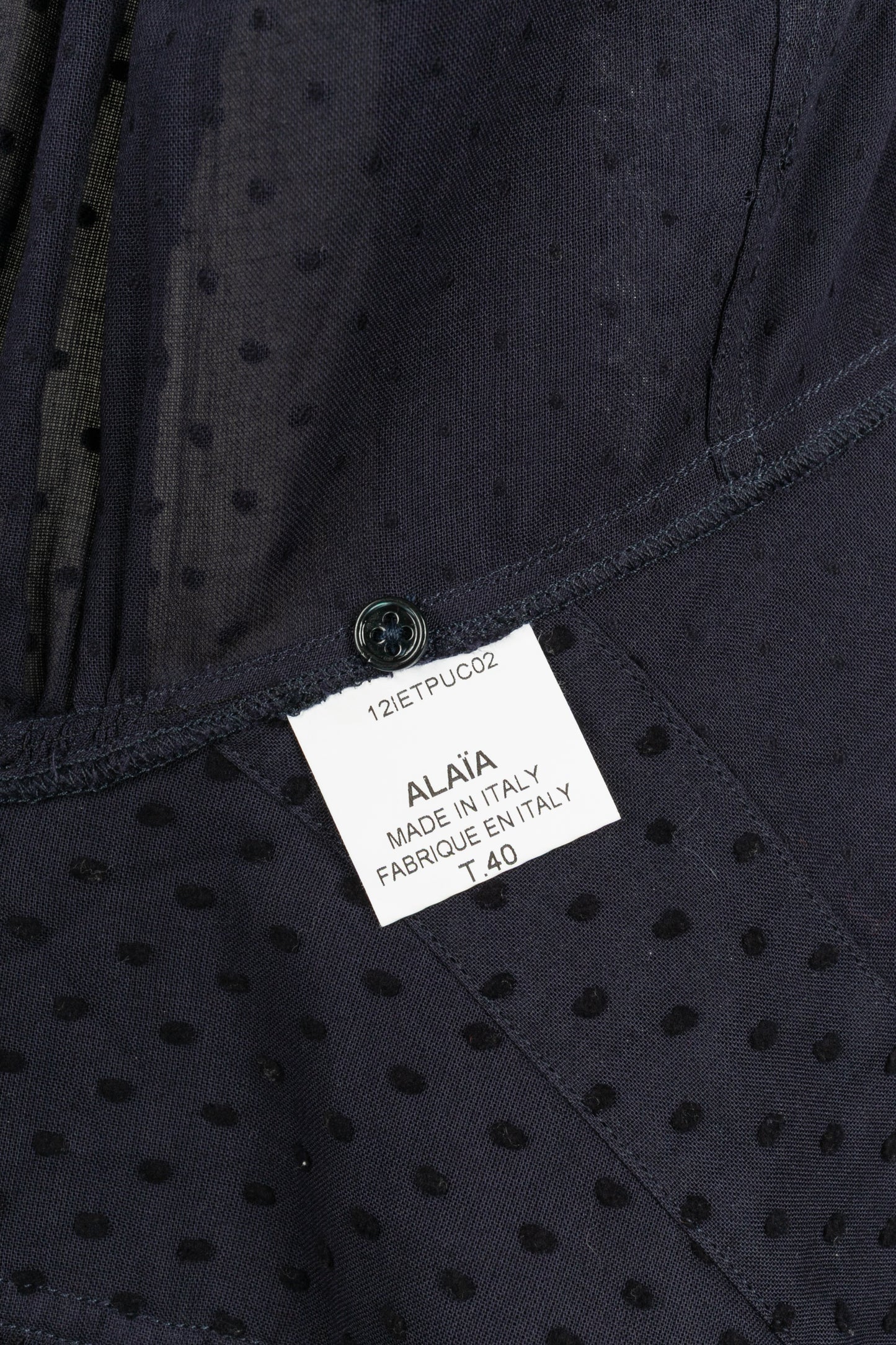 Chemisier en coton Alaïa